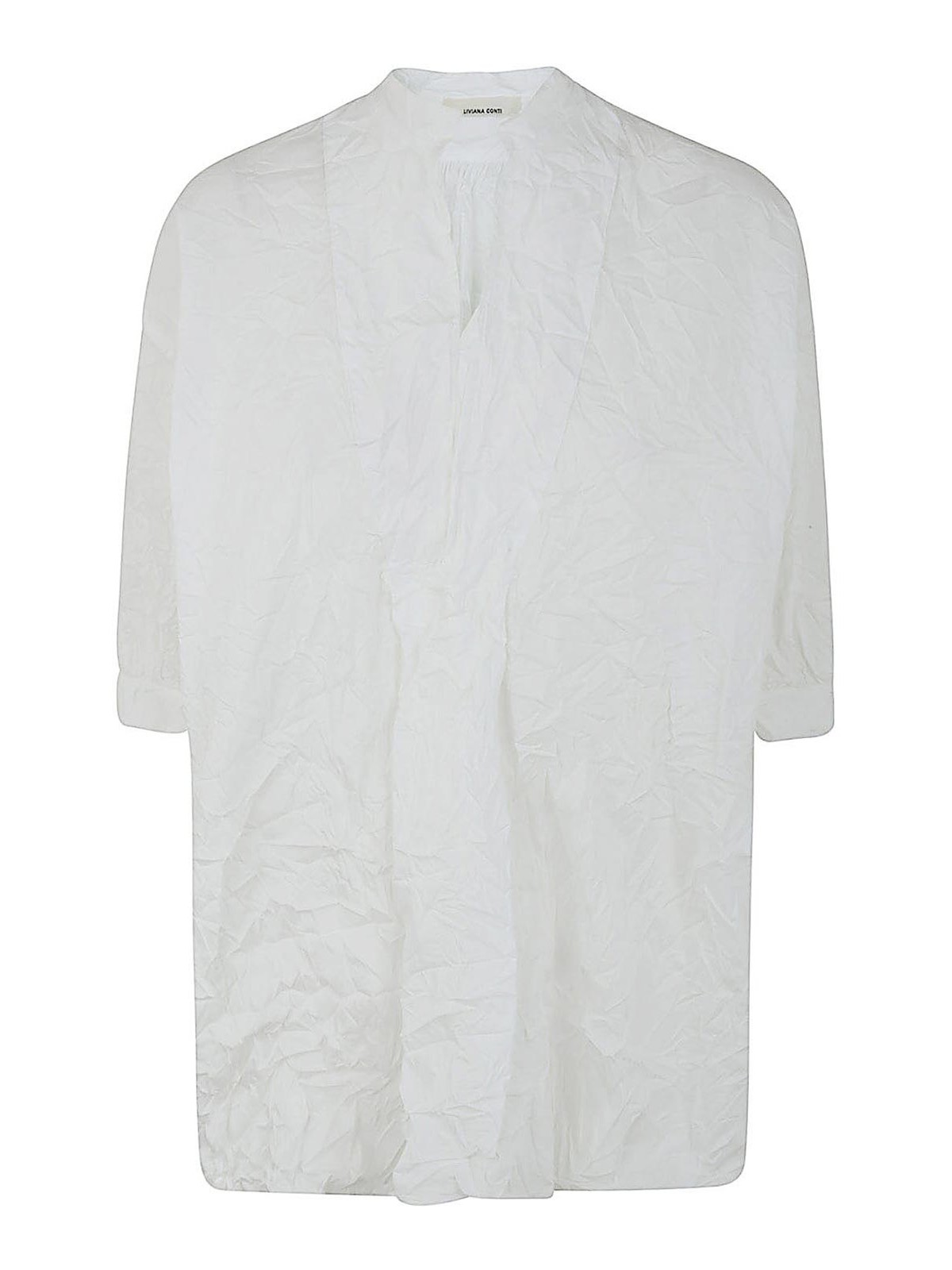 Shop Liviana Conti Cotton Shirt In White
