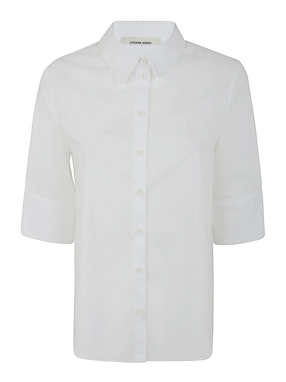 Liviana Conti Cotton Shirt In White