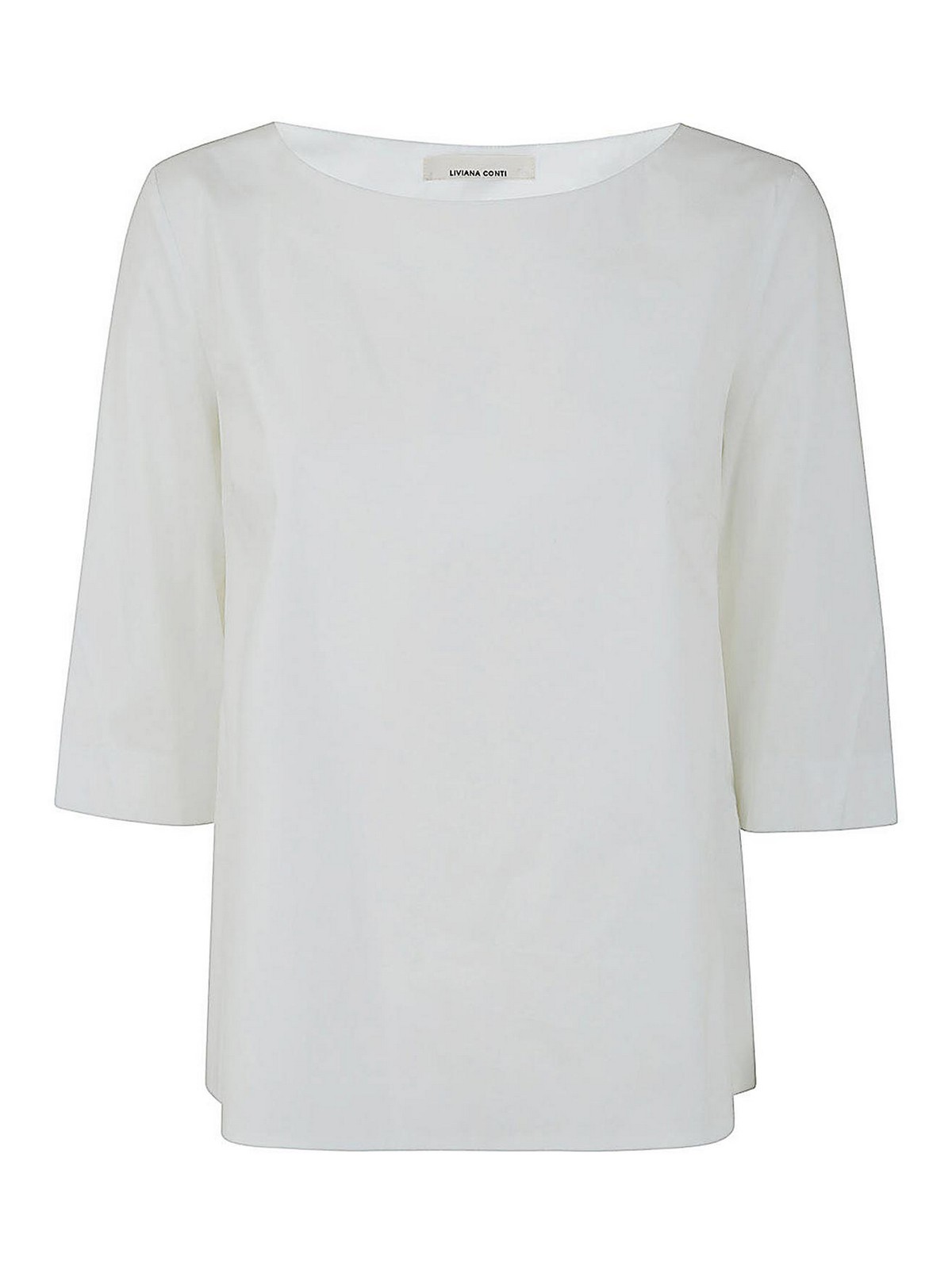 Liviana Conti Cotton Shirt In White