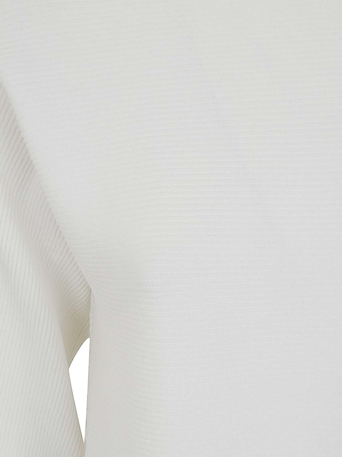 Shop Liviana Conti Suéter Con Escote Barco - Blanco In White