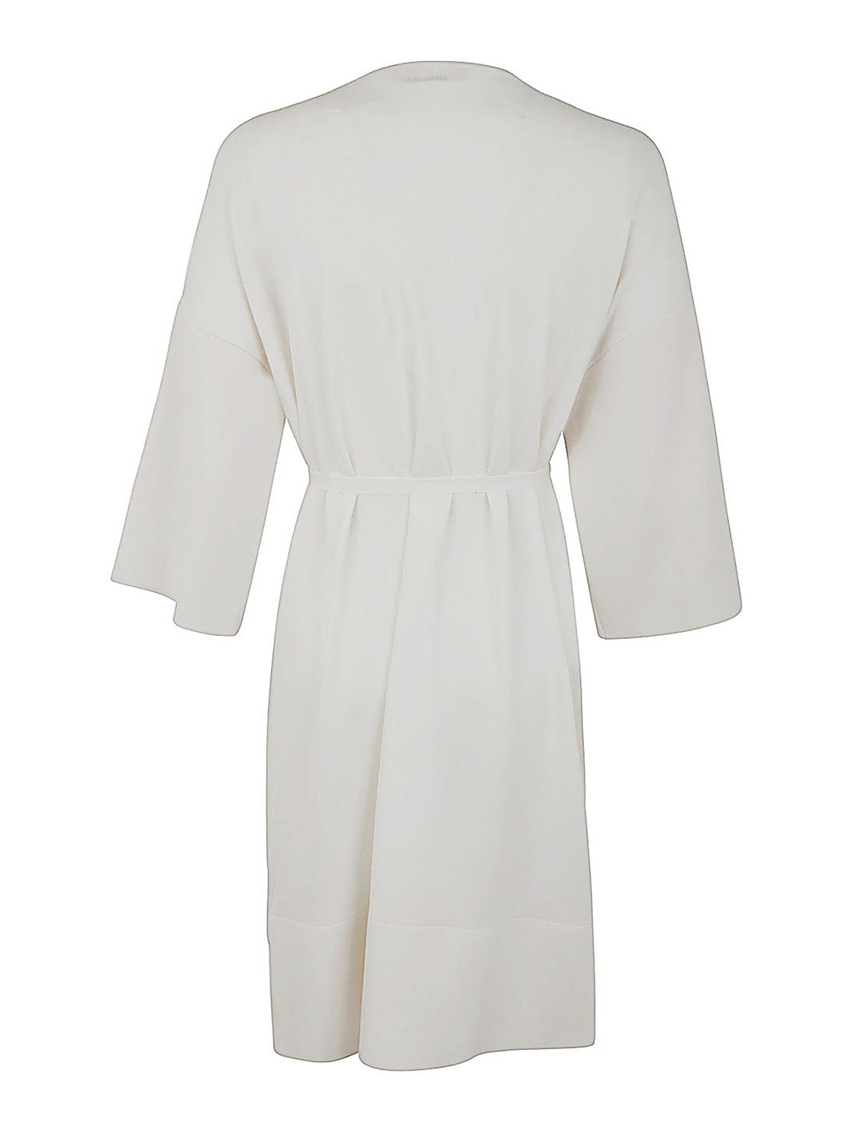 Shop Liviana Conti Long Cardigan With Belt In White