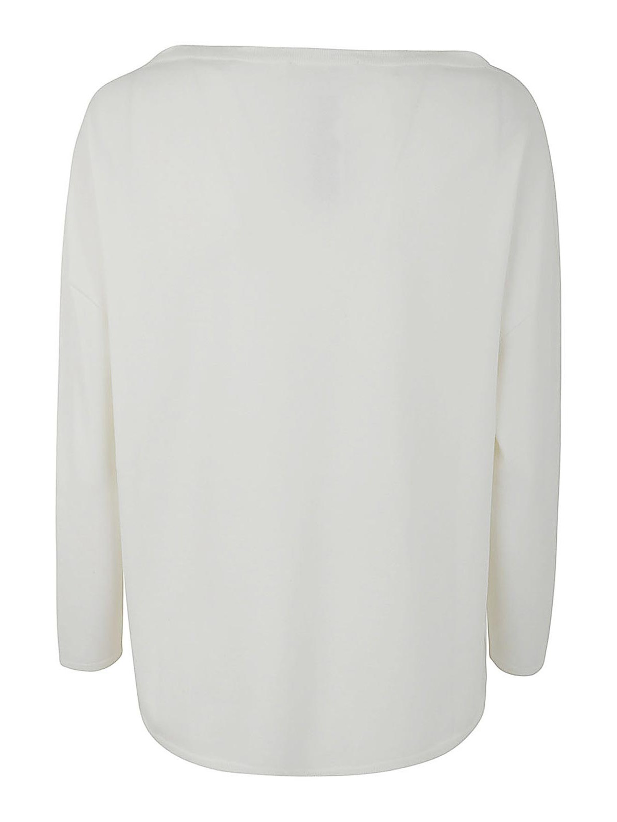 Shop Liviana Conti Crew Neck Sweater In White