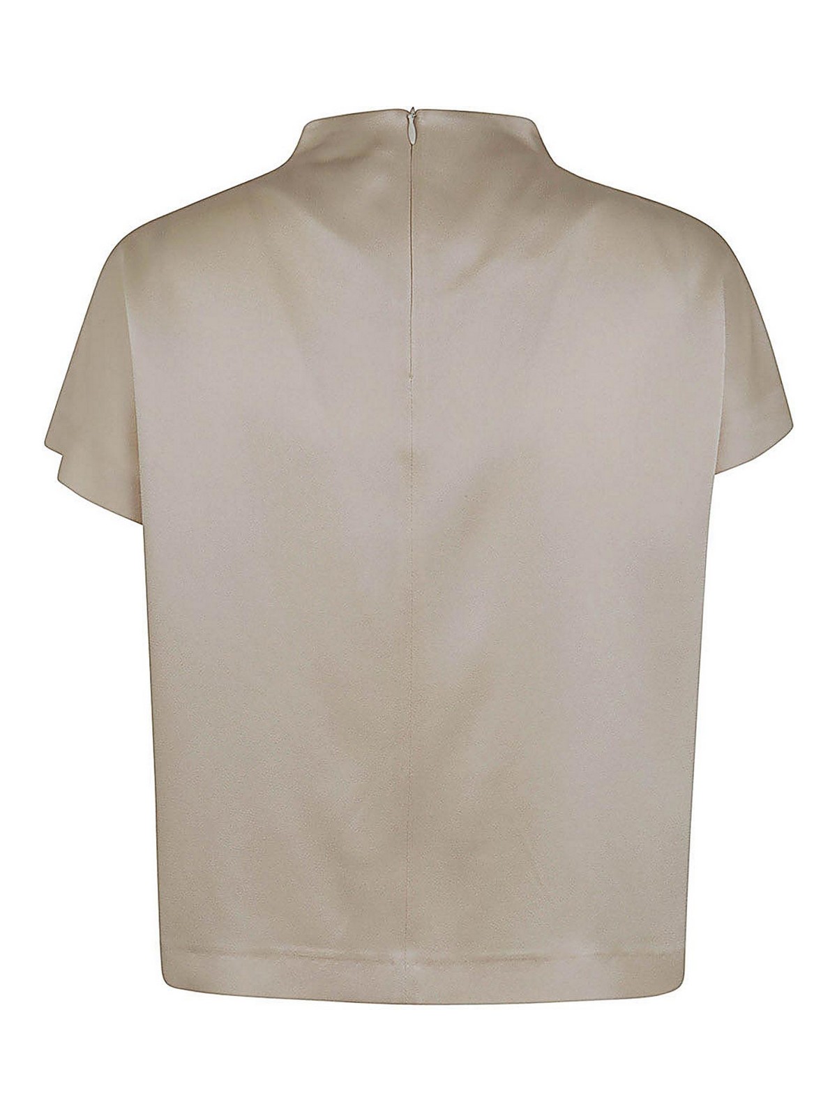 Shop Liviana Conti Short Sleeves T-shirt In White