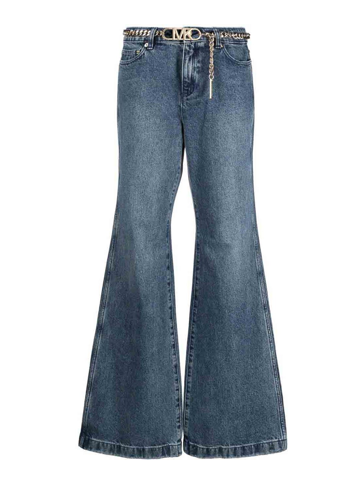 Shop Michael Kors Jeans Acampanados - Azul In Blue