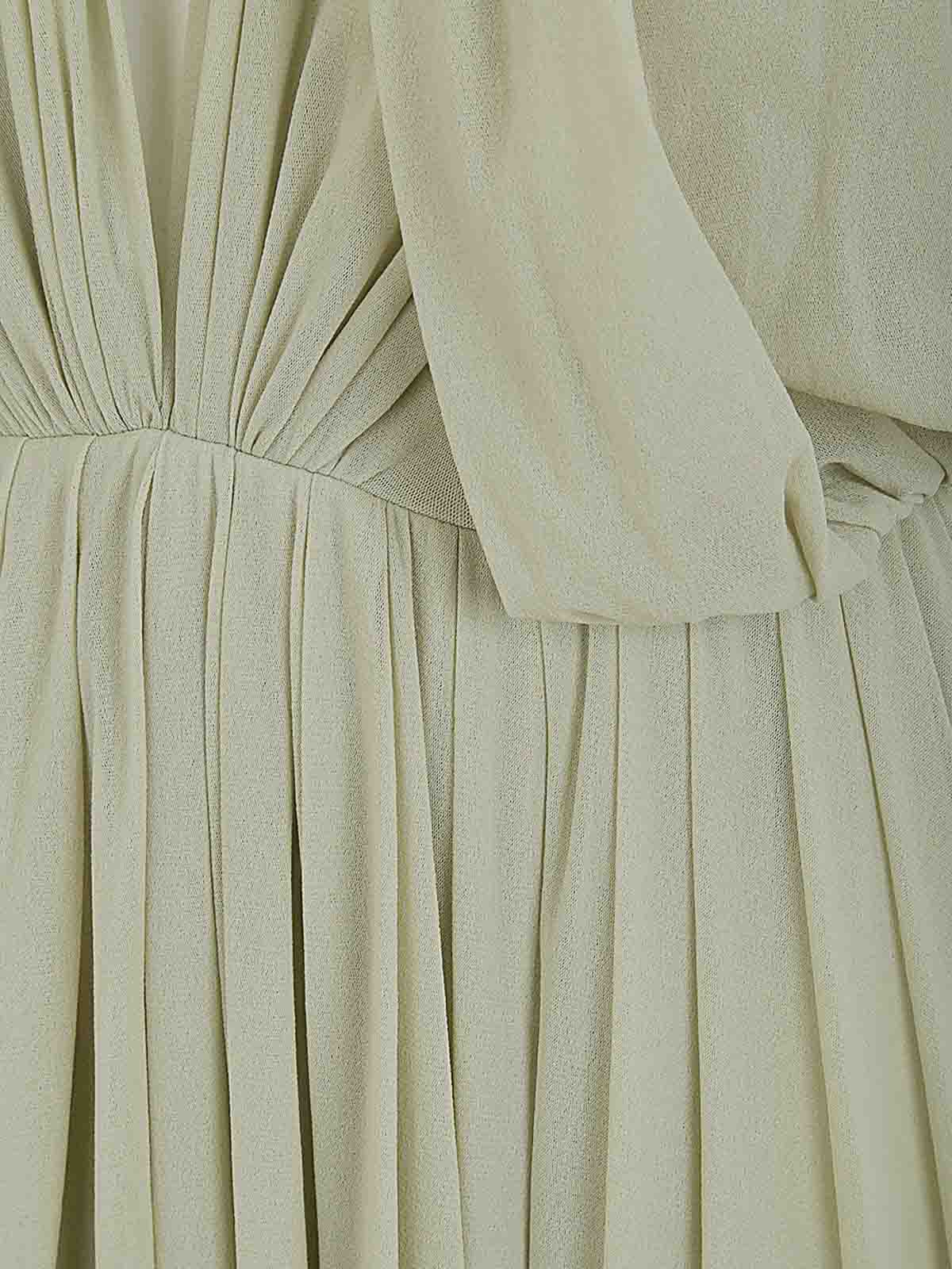 Shop Philosophy Di Lorenzo Serafini Short Sleeves Tulle Long Dress In Grey