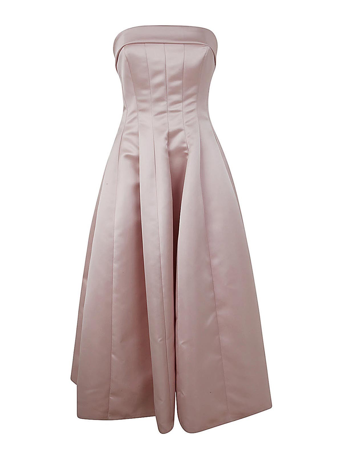 Shop Philosophy Di Lorenzo Serafini Duchesse Long Dress In Pink