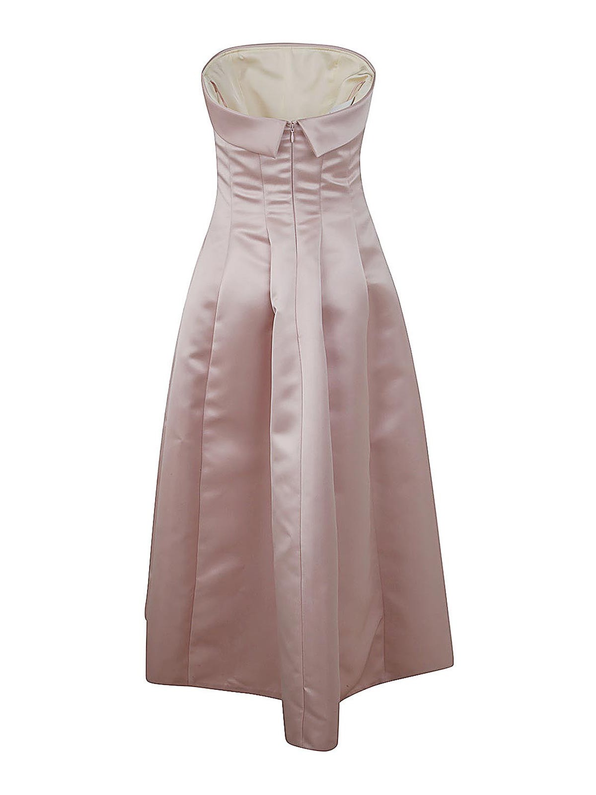 Shop Philosophy Di Lorenzo Serafini Duchesse Long Dress In Pink