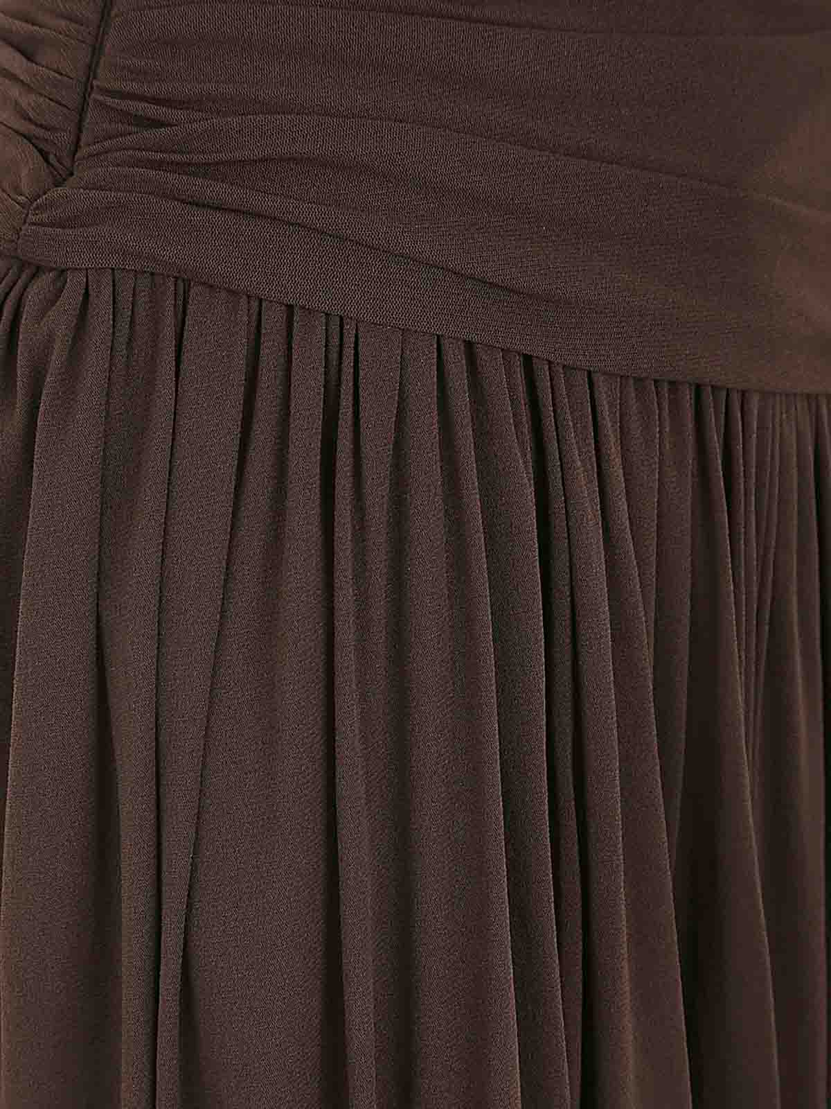 Shop Philosophy Di Lorenzo Serafini Tulle Long Skirt In Brown
