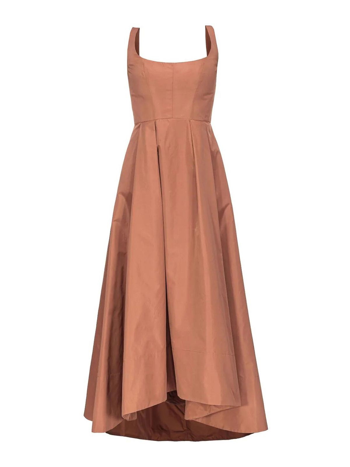 Pinko Champagne Dress In Brown