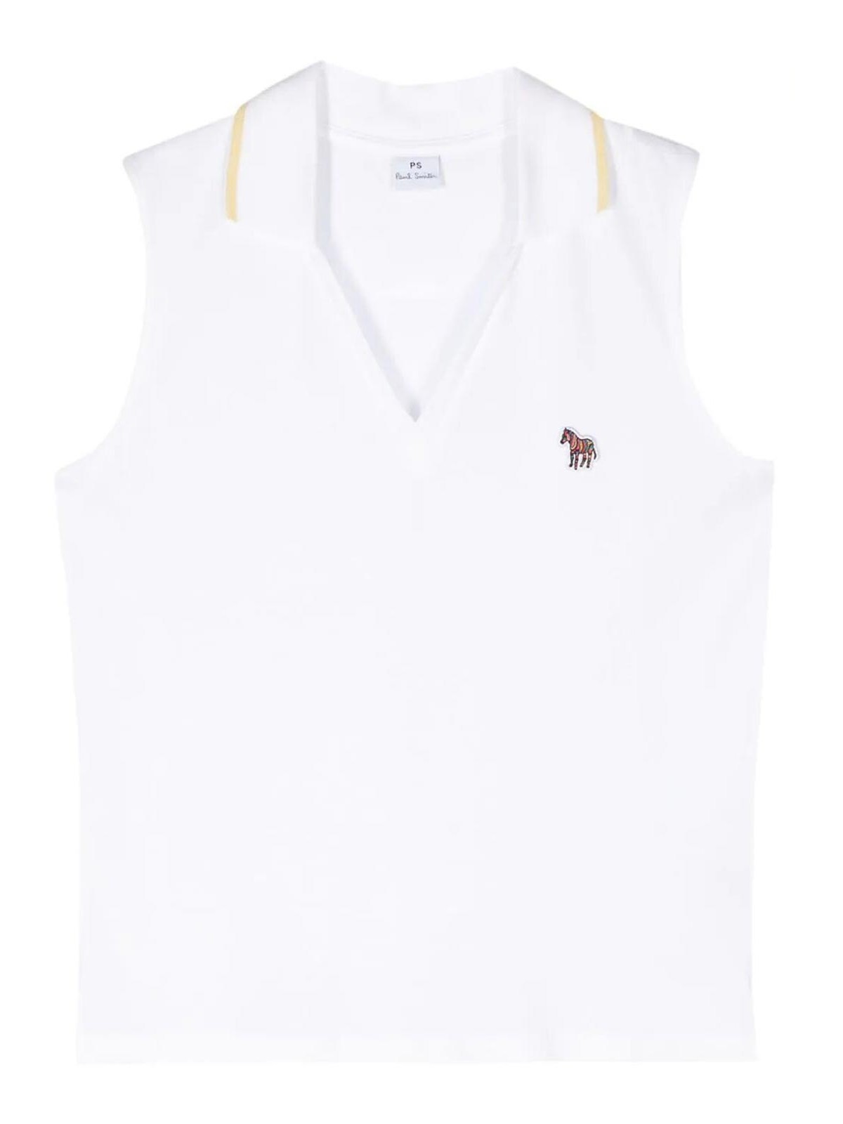 Ps By Paul Smith Polo Top In White