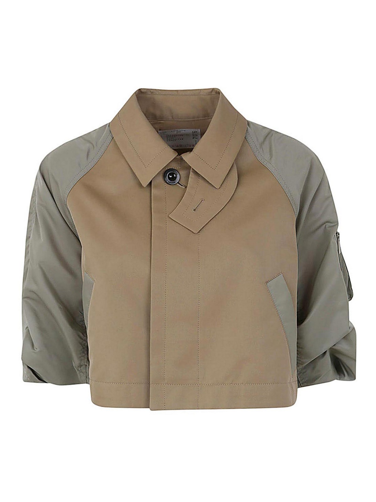 Sacai Casual Jacket In Brown