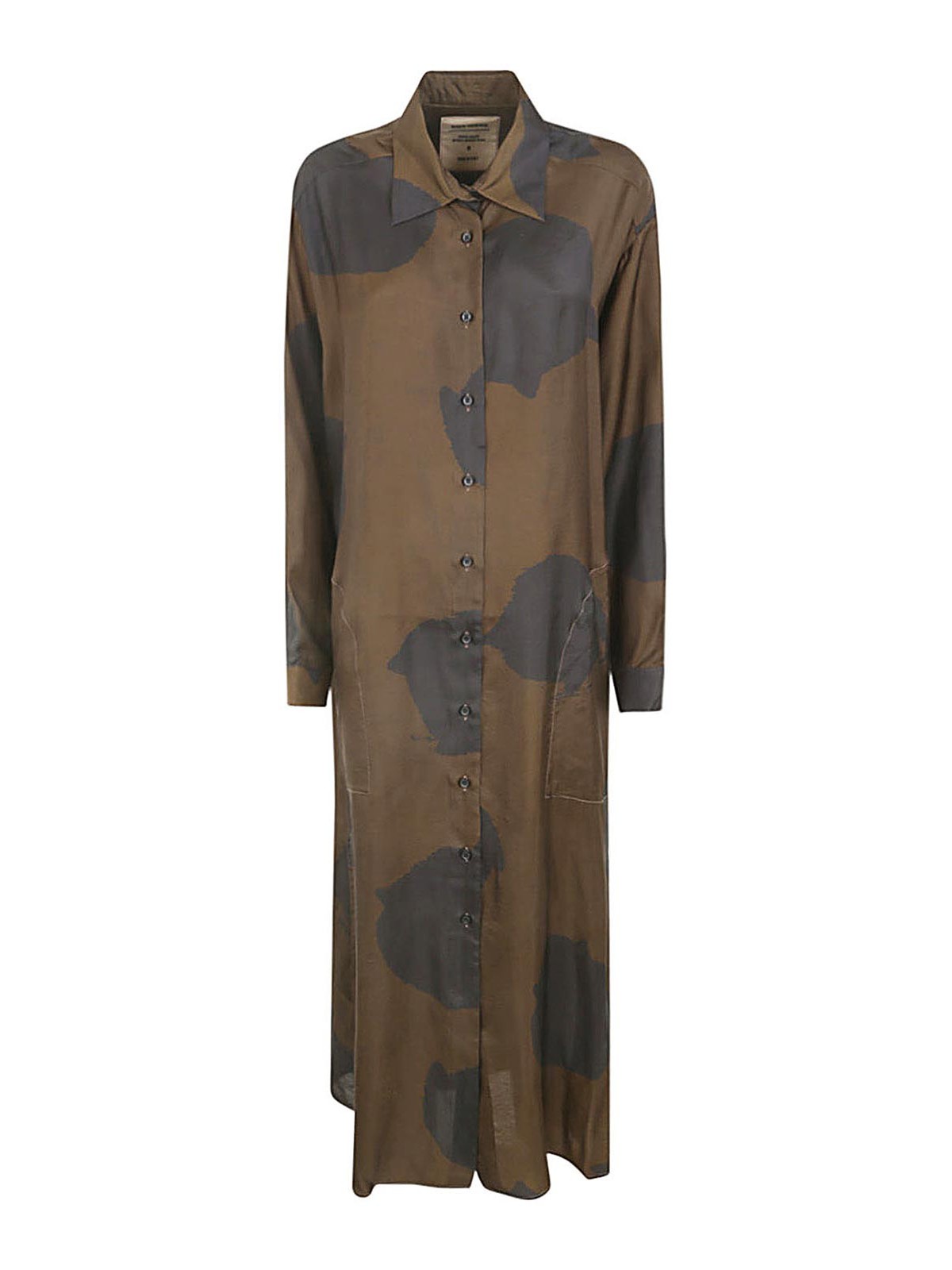 Uma Wang Amare Dress In Brown