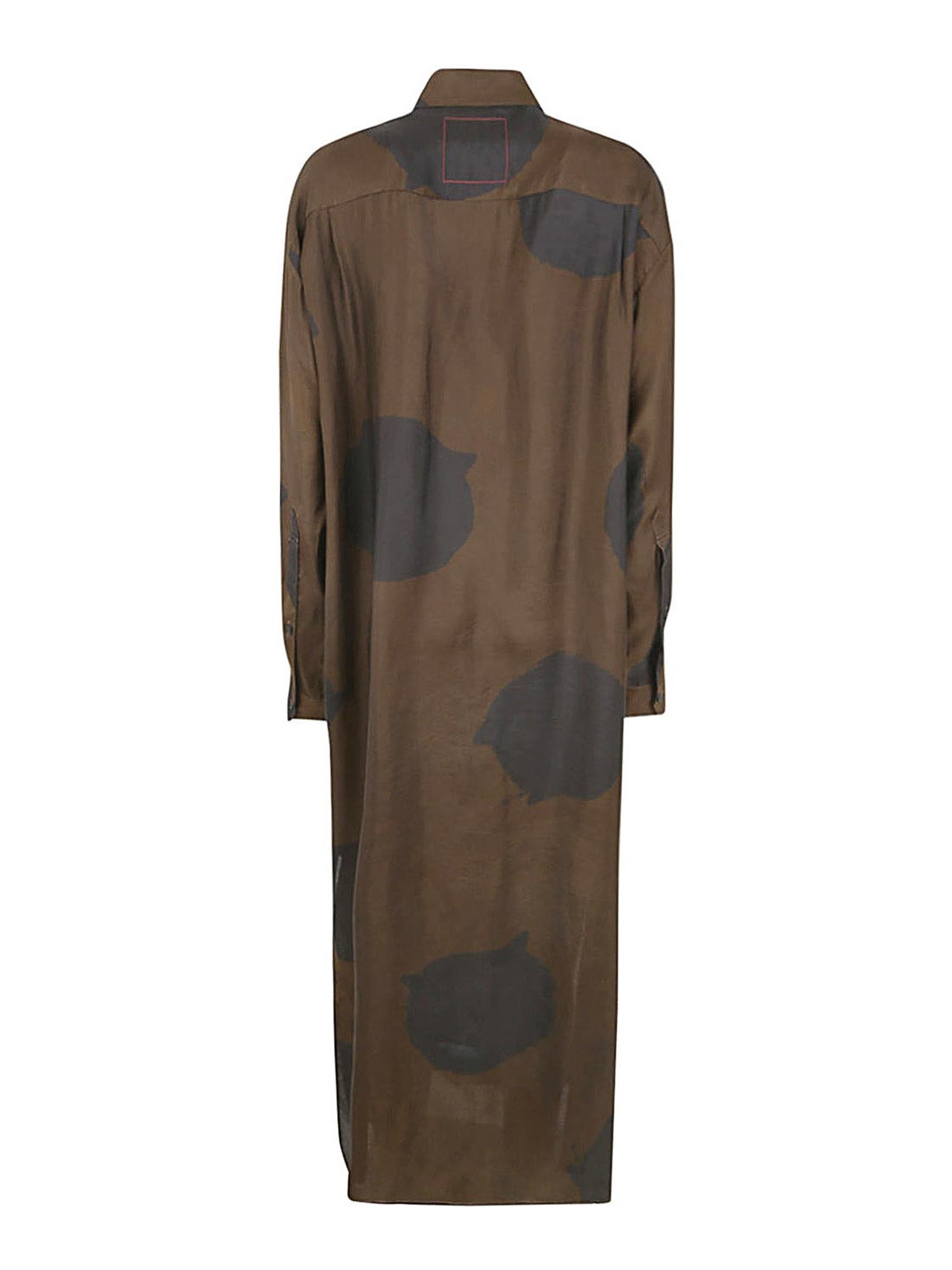 Shop Uma Wang Amare Dress In Brown