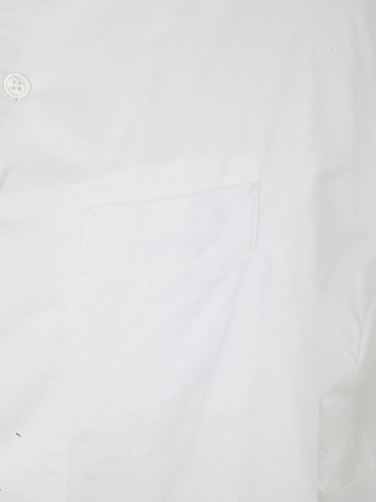 Shop Y's N-half Sleeve Box Shirt In White