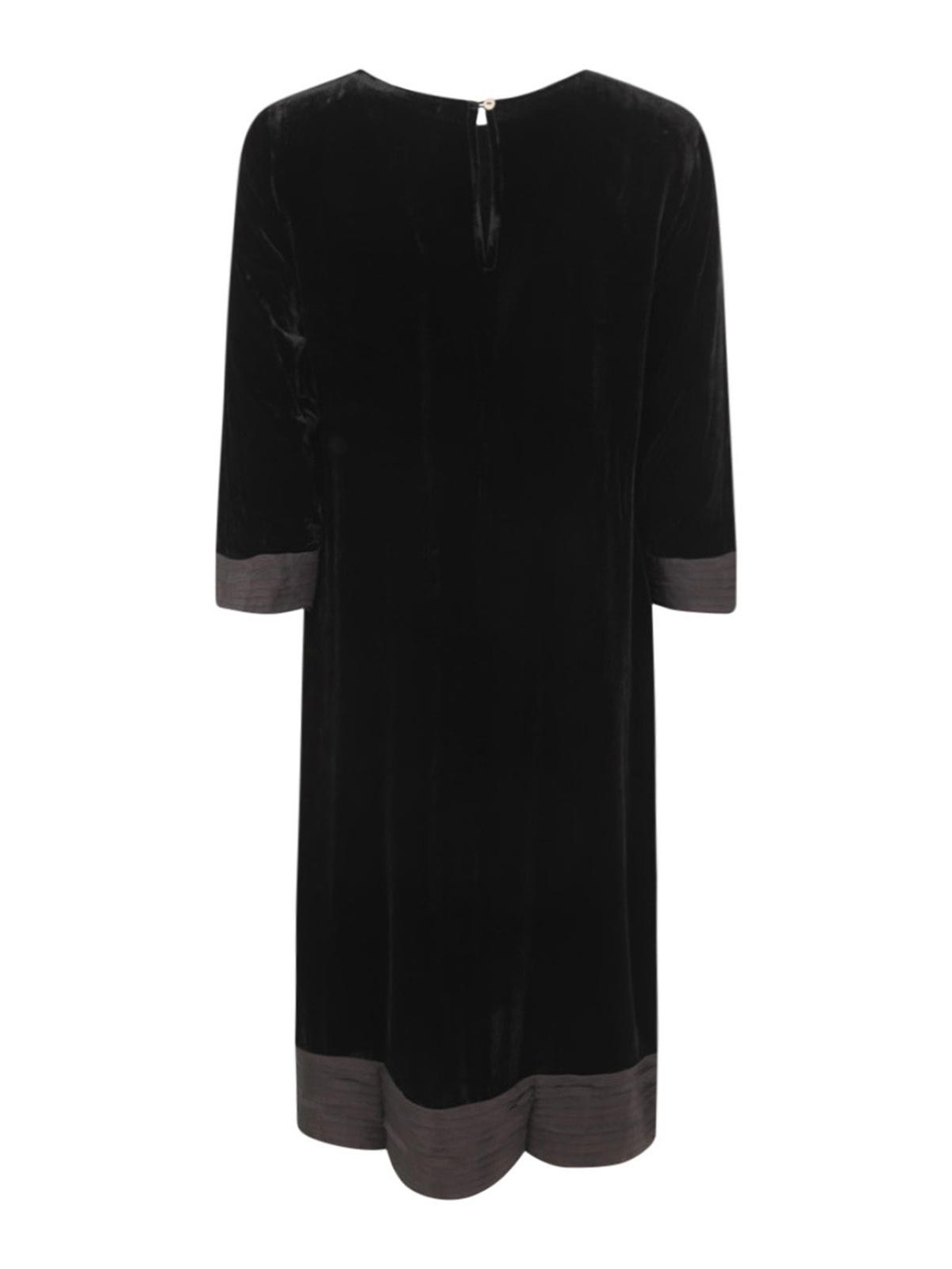 Shop Bianco Levrin Oriana Midi Dress In Black