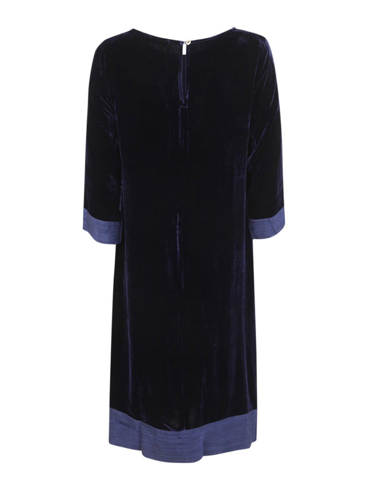 Shop Bianco Levrin Oriana Midi Dress In Blue