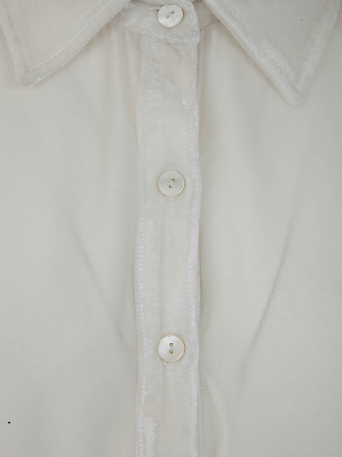 Shop Bianco Levrin Rene Collar Shirt In White