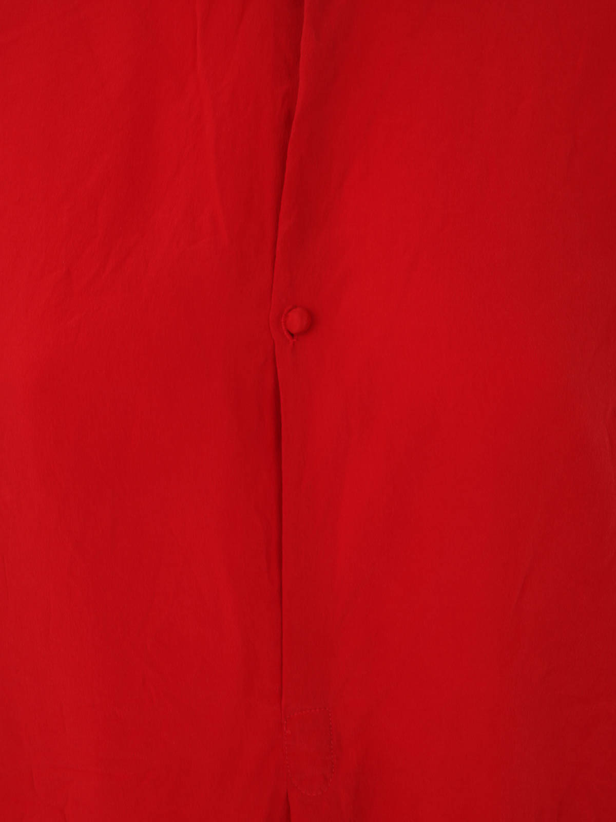 Daniela Gregis draped button-up silk shirt - 12 ROSSO/RED