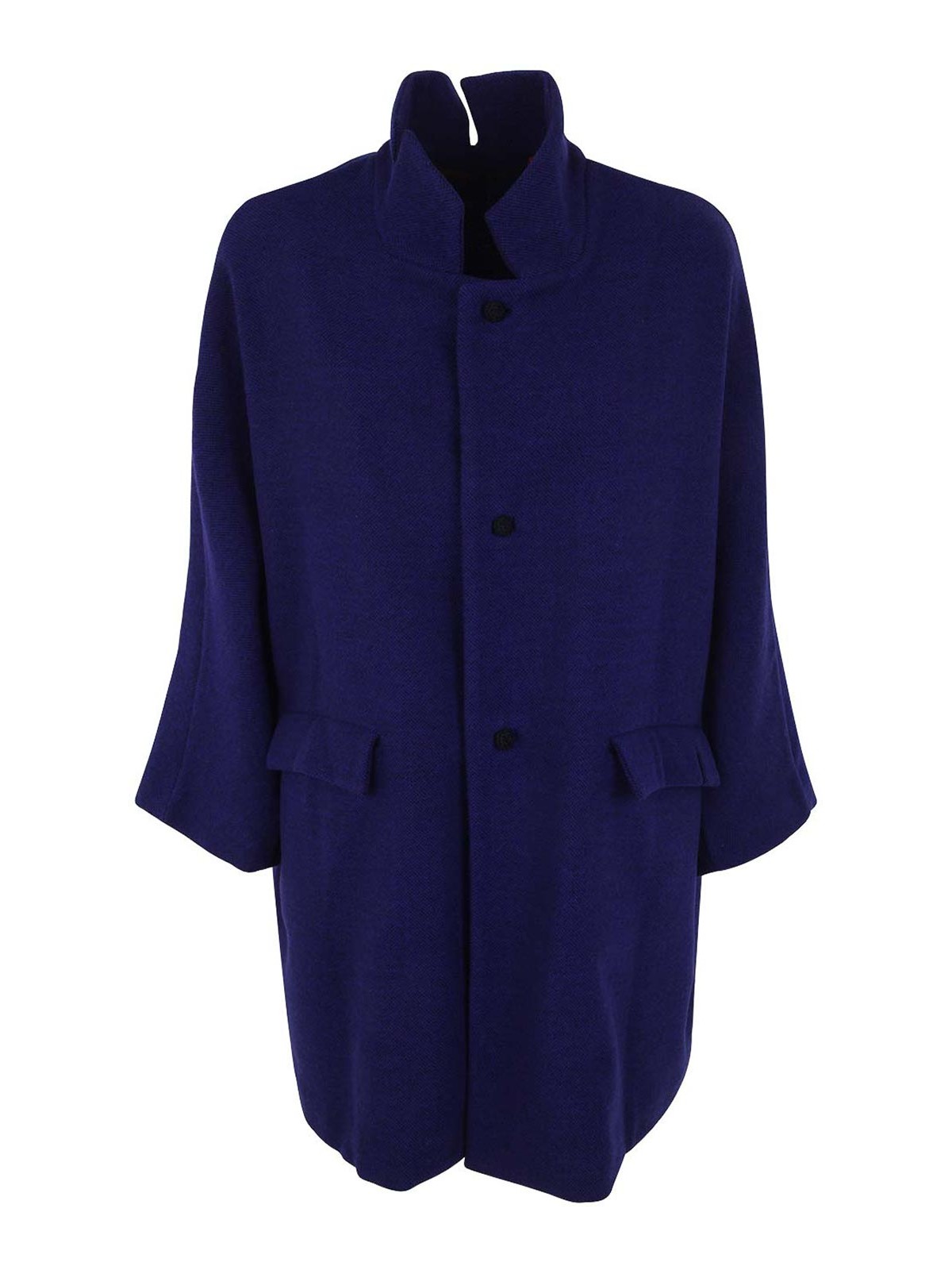 Shop Daniela Gregis Oversized Double Coat In Blue