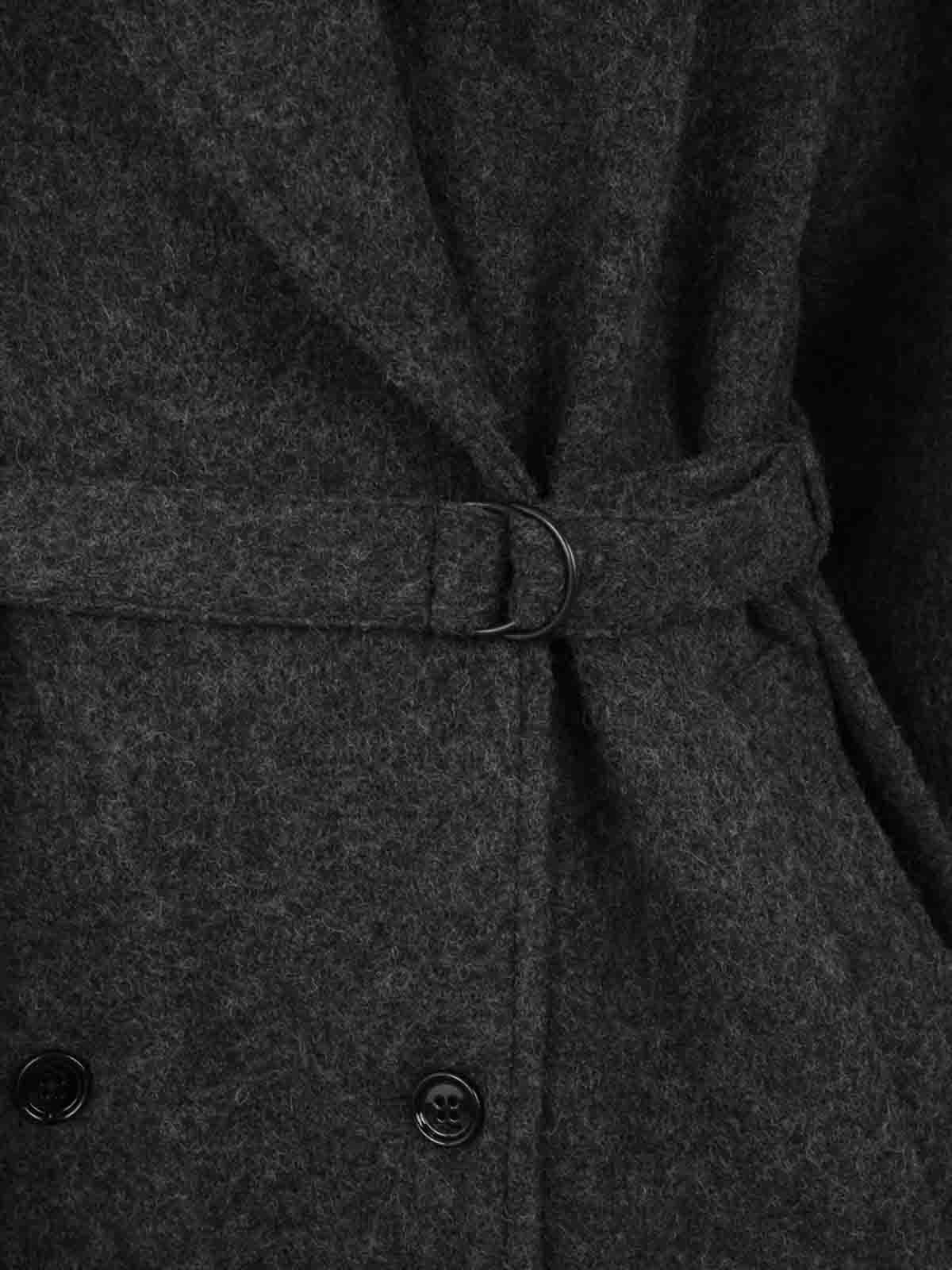 Shop Dries Van Noten Wool Coat In Grey