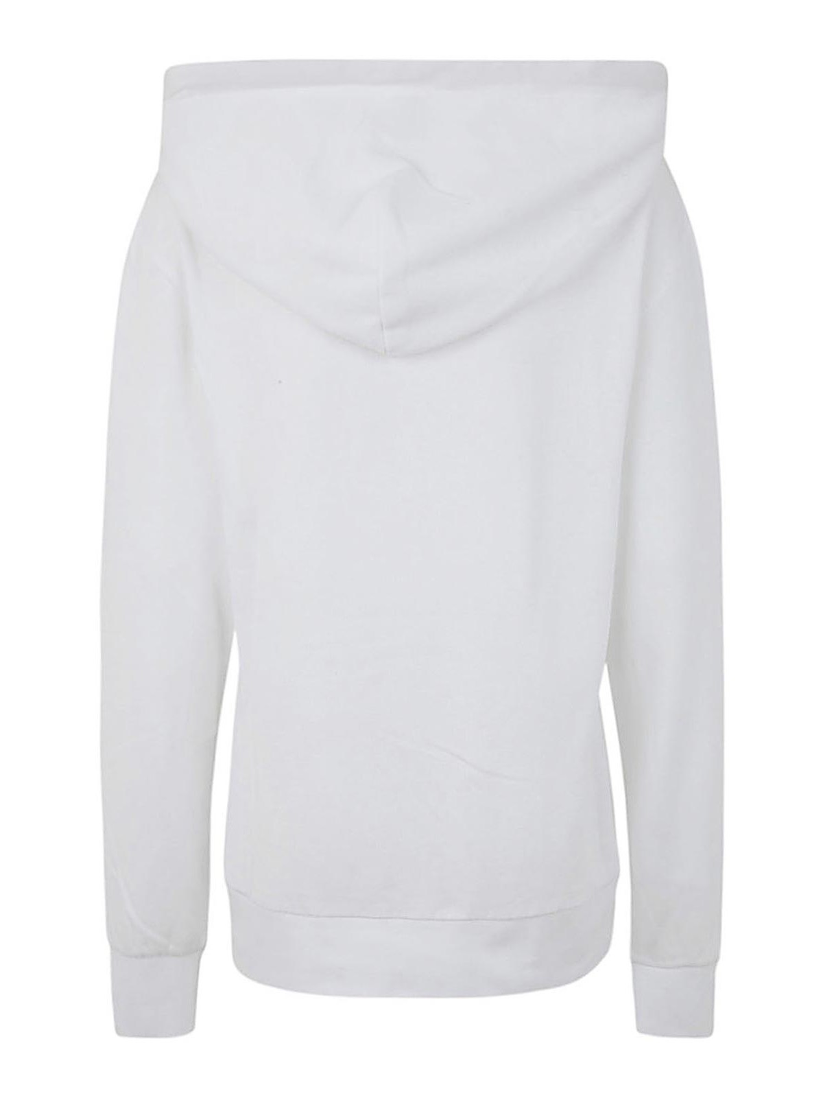 Shop Jw Anderson Anchor Embroidery Hoodie In White
