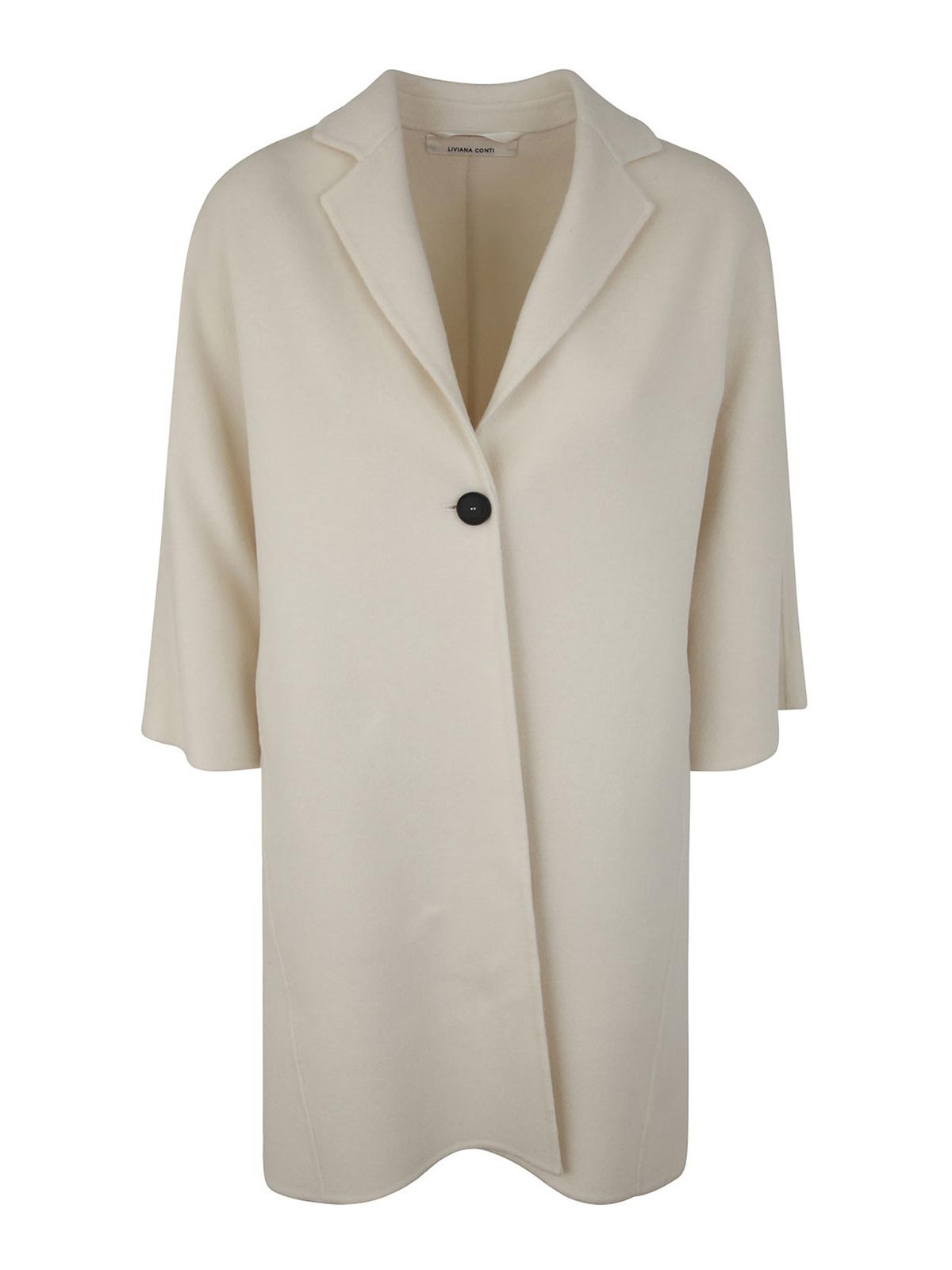 Shop Liviana Conti Single Breasted Coat In White