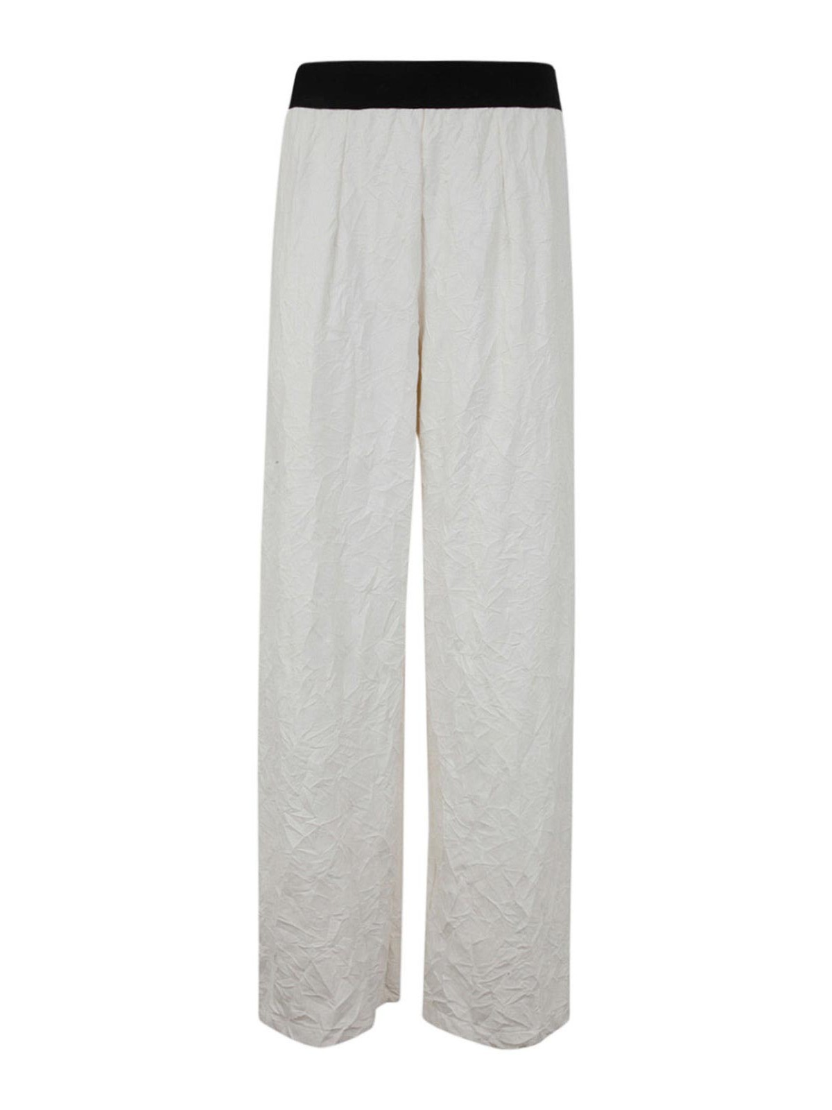 Shop Maria Calderara Long Trousers In White