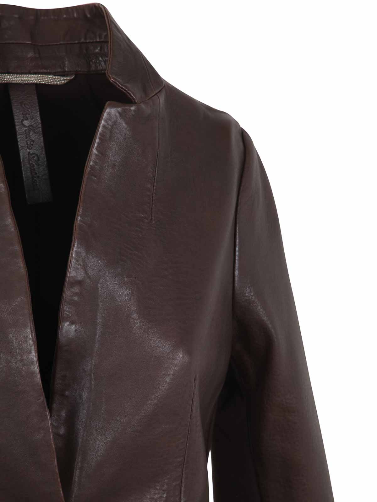 Shop The Jack Leathers Manhattan Jacket In Brown