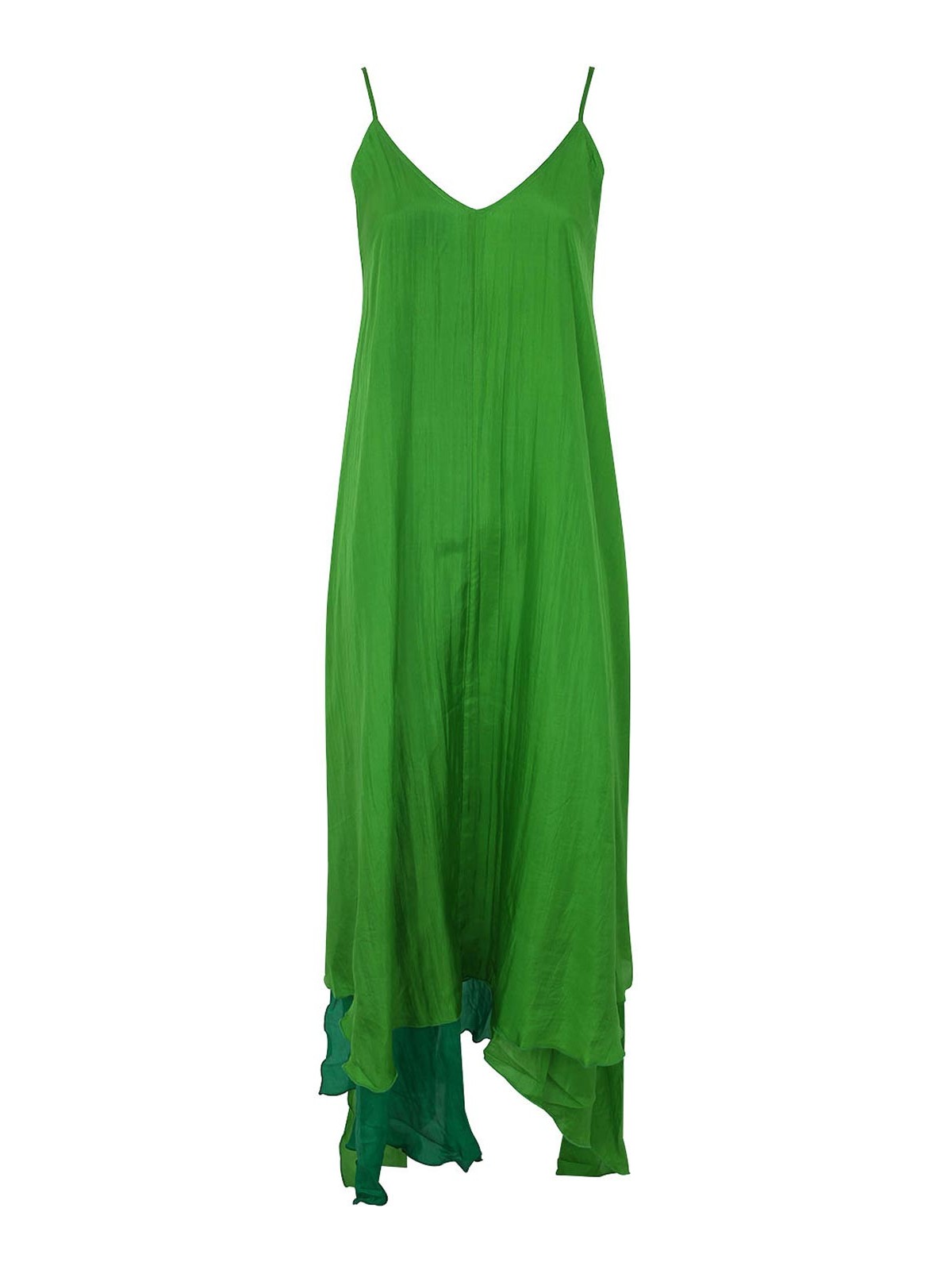 Shop Bianco Levrin Moon Dress In Green