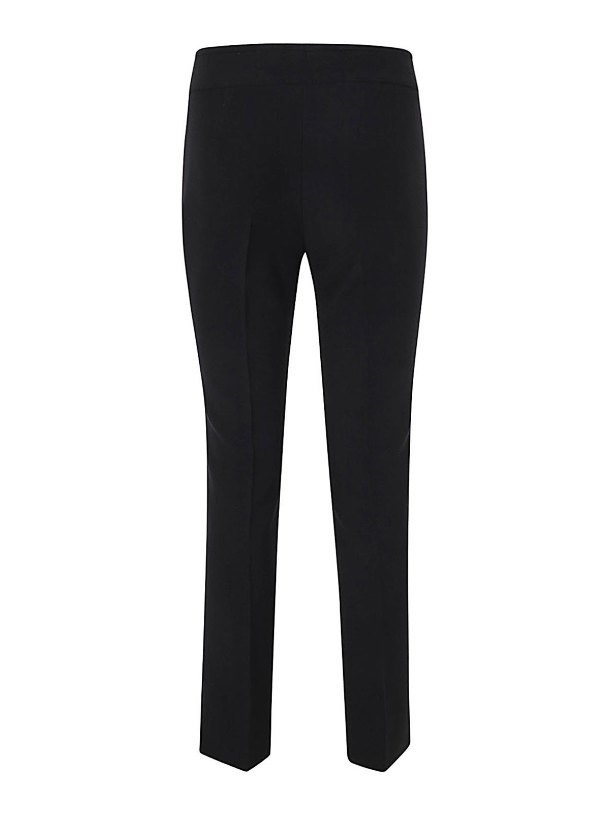Shop Emporio Armani Flared Trousers In Black