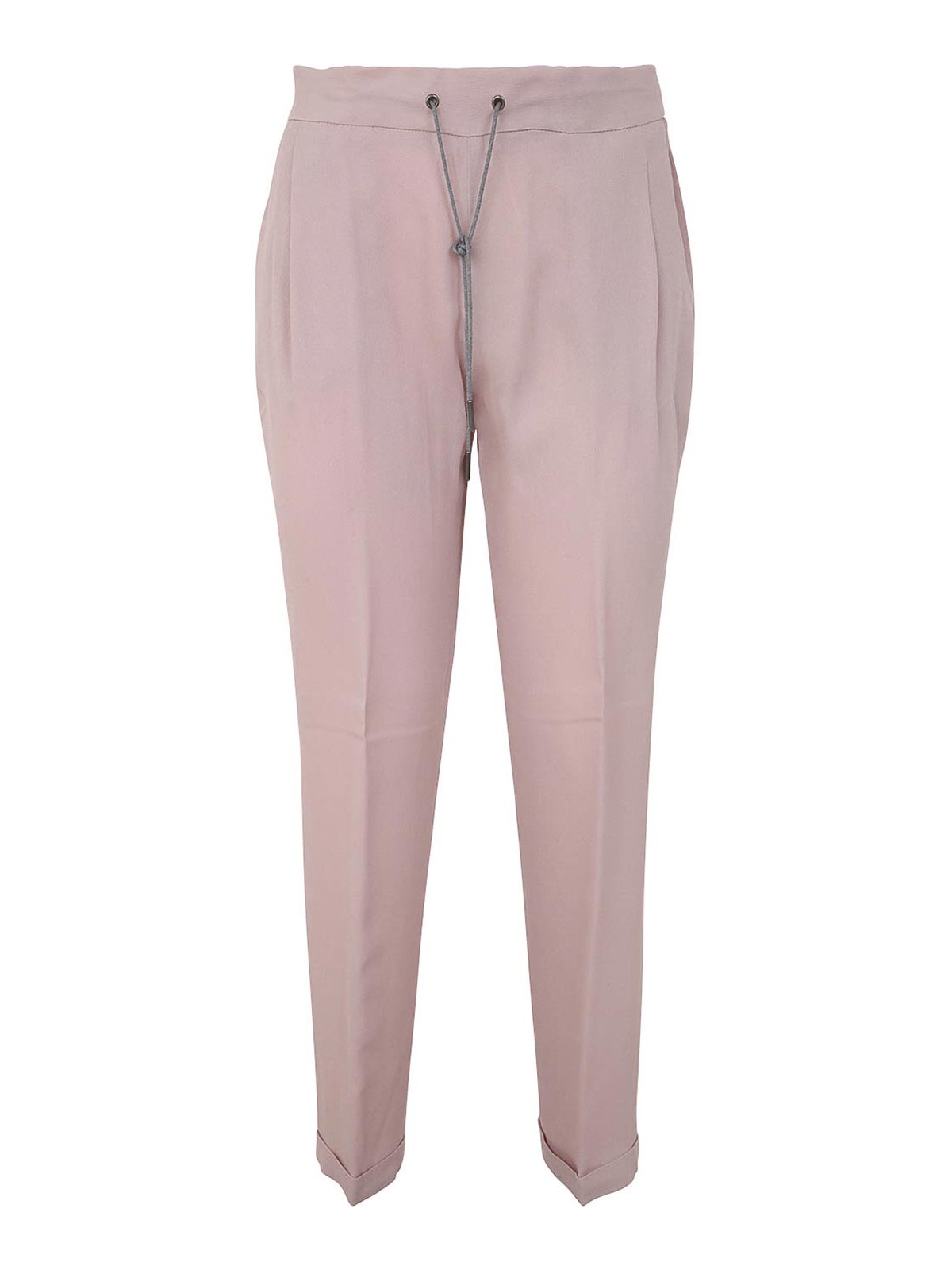 Shop Fabiana Filippi Regular Trousers In Pink