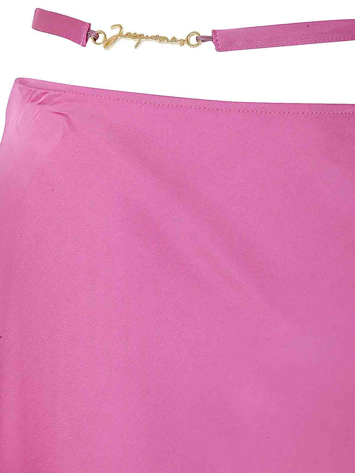 Shop Jacquemus La Jupe Notte Skirt In Pink