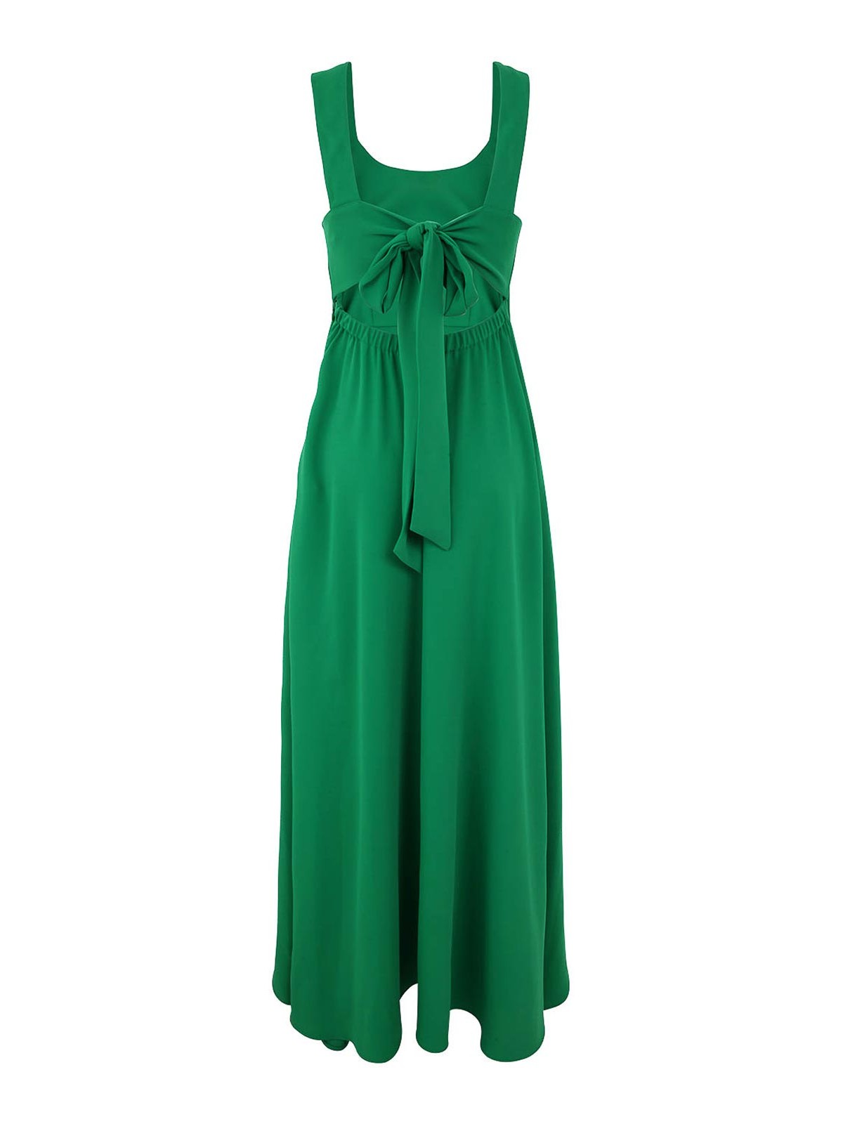 Shop P.a.r.o.s.h Cady Dress In Green