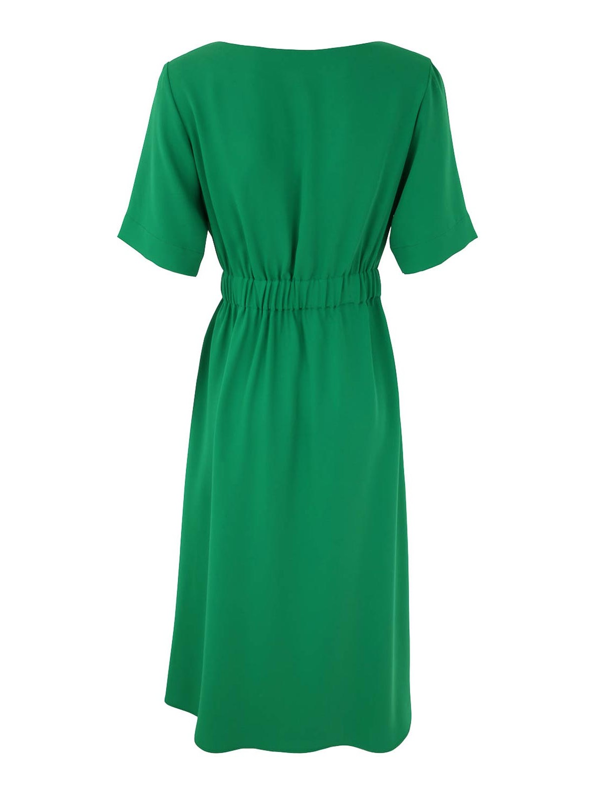Shop P.a.r.o.s.h Cady Dress In Green