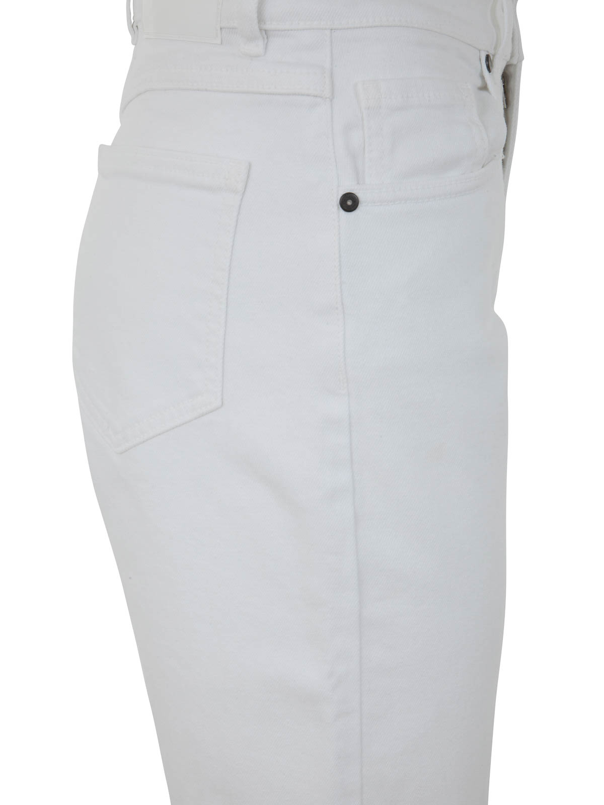 Shop P.a.r.o.s.h Drill Cotton Trousers In White