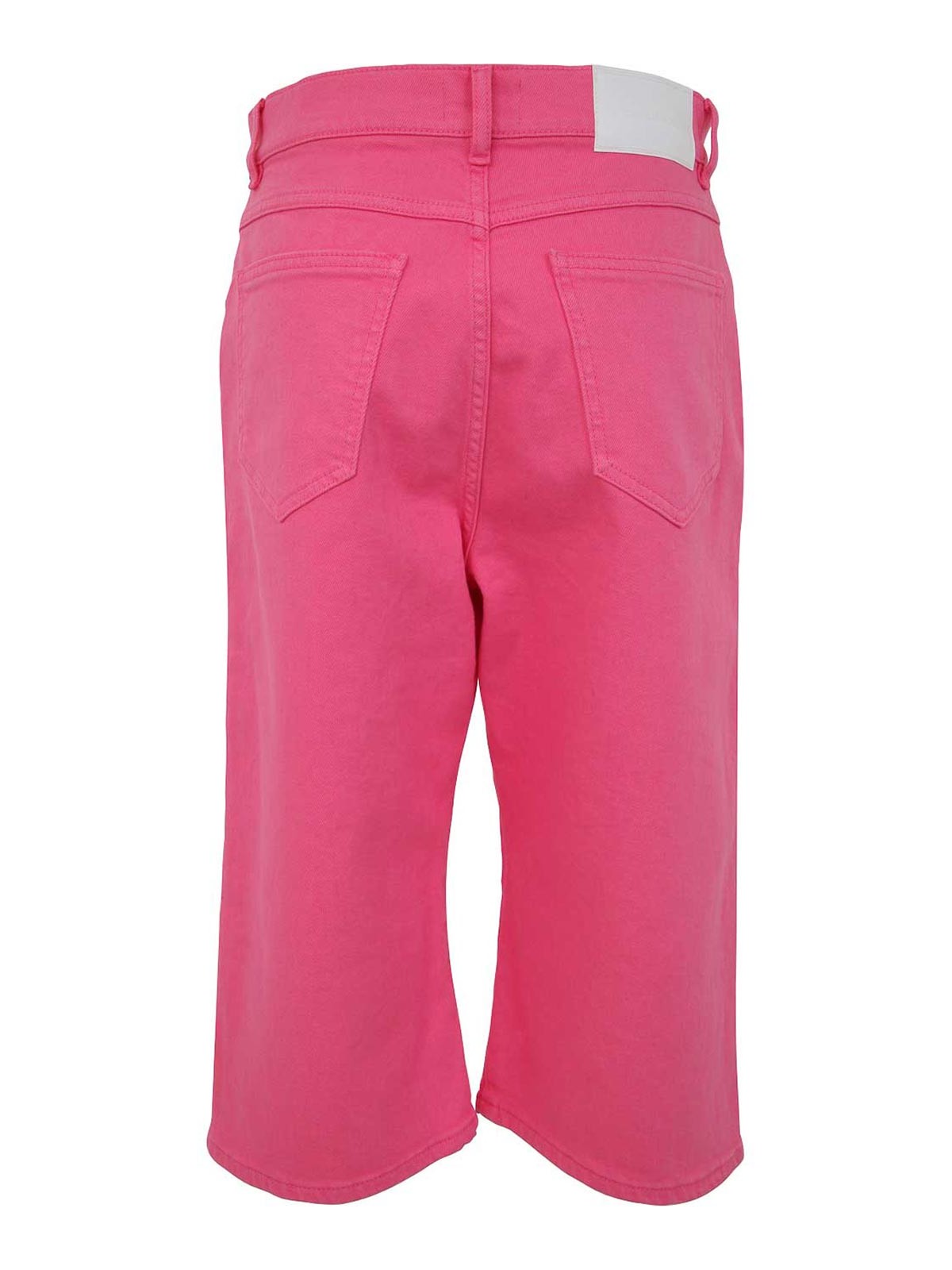 Shop P.a.r.o.s.h Drill Cotton Trousers In Pink
