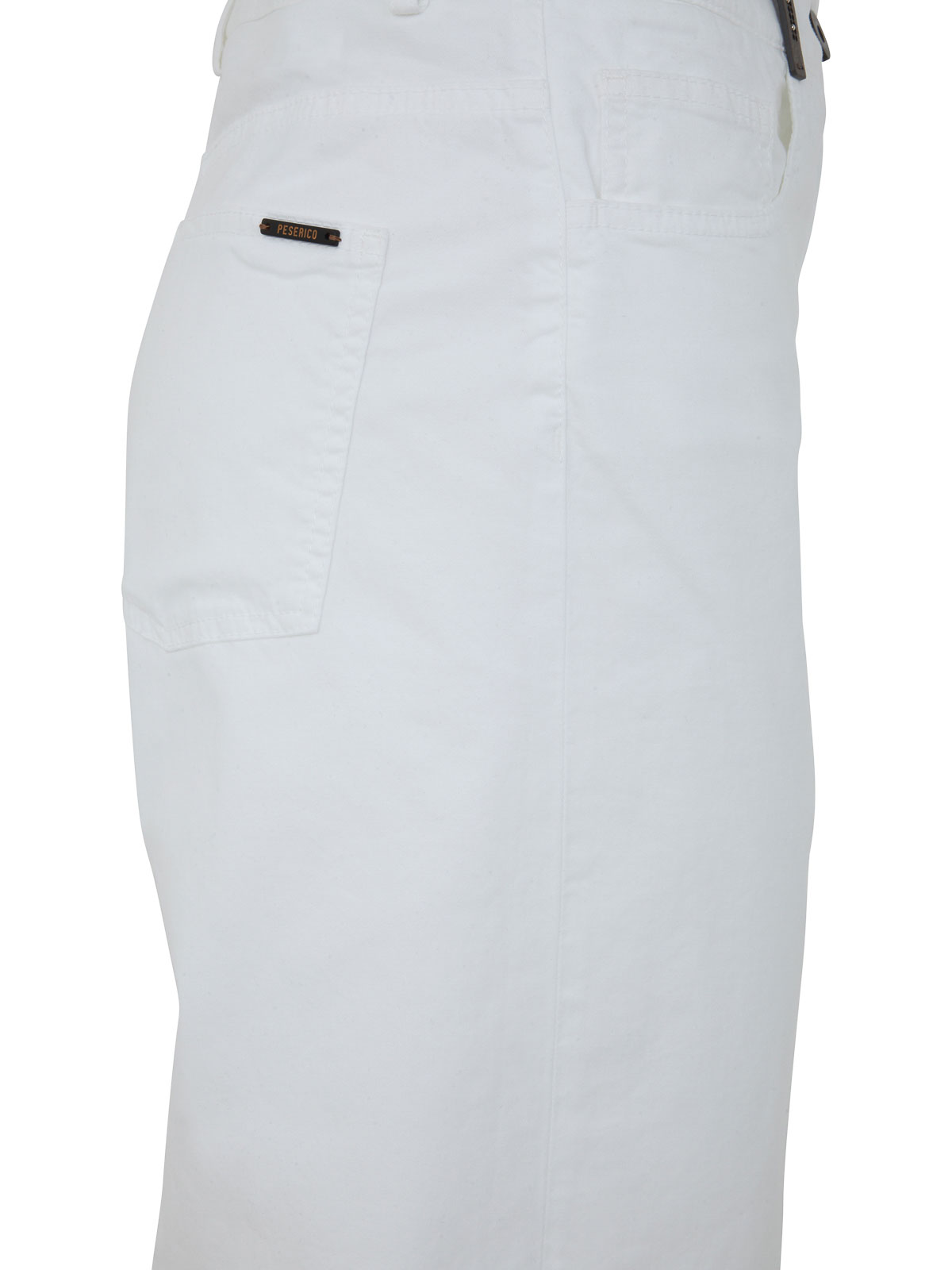 Shop Peserico Cotton Gabardine Jeans In White