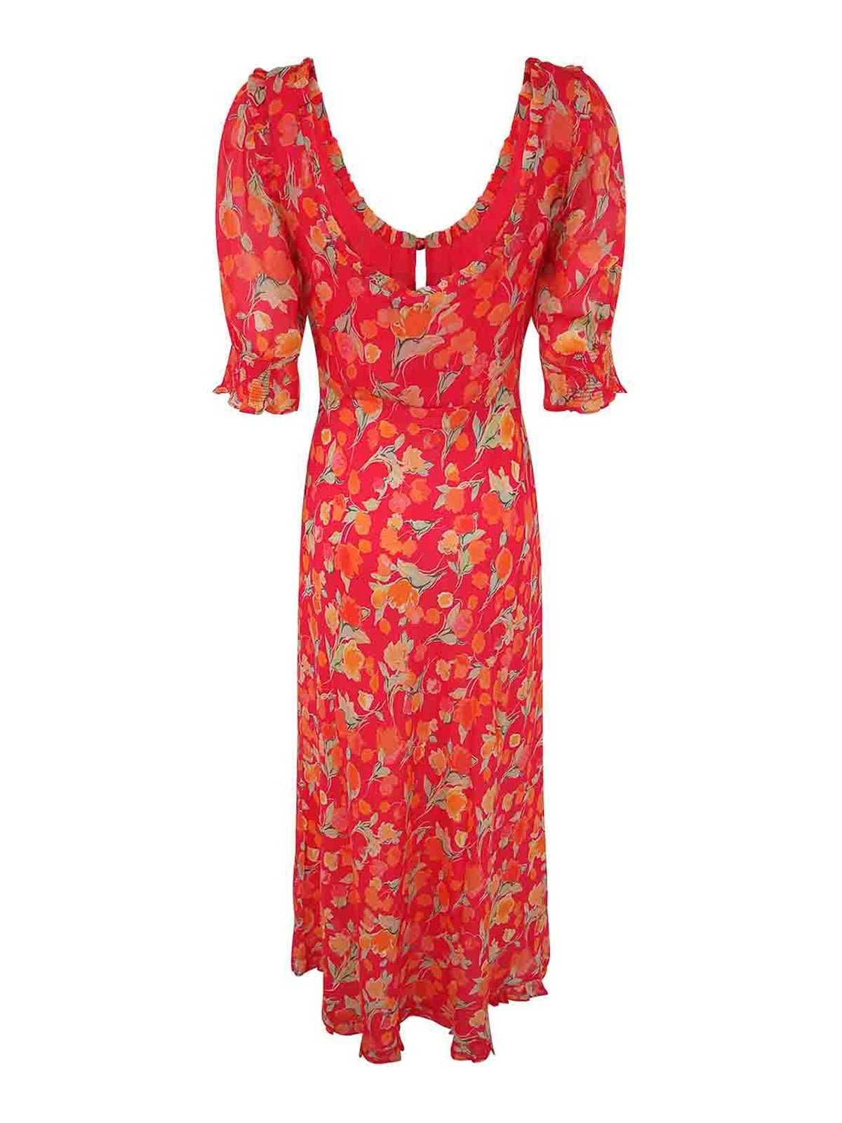 Shop Rixo London Sathya Long Dress In Rojo