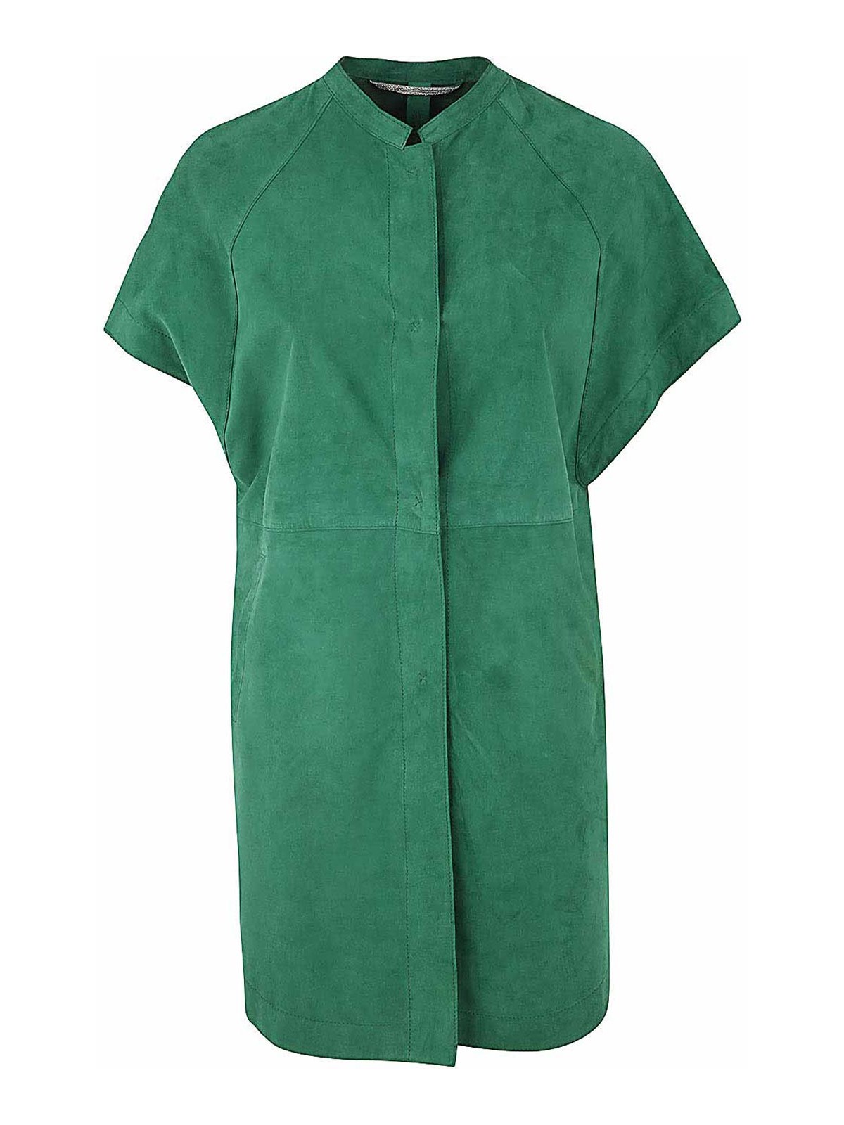 Shop The Jackie Leathers Liv Sleeveless Trench In Green