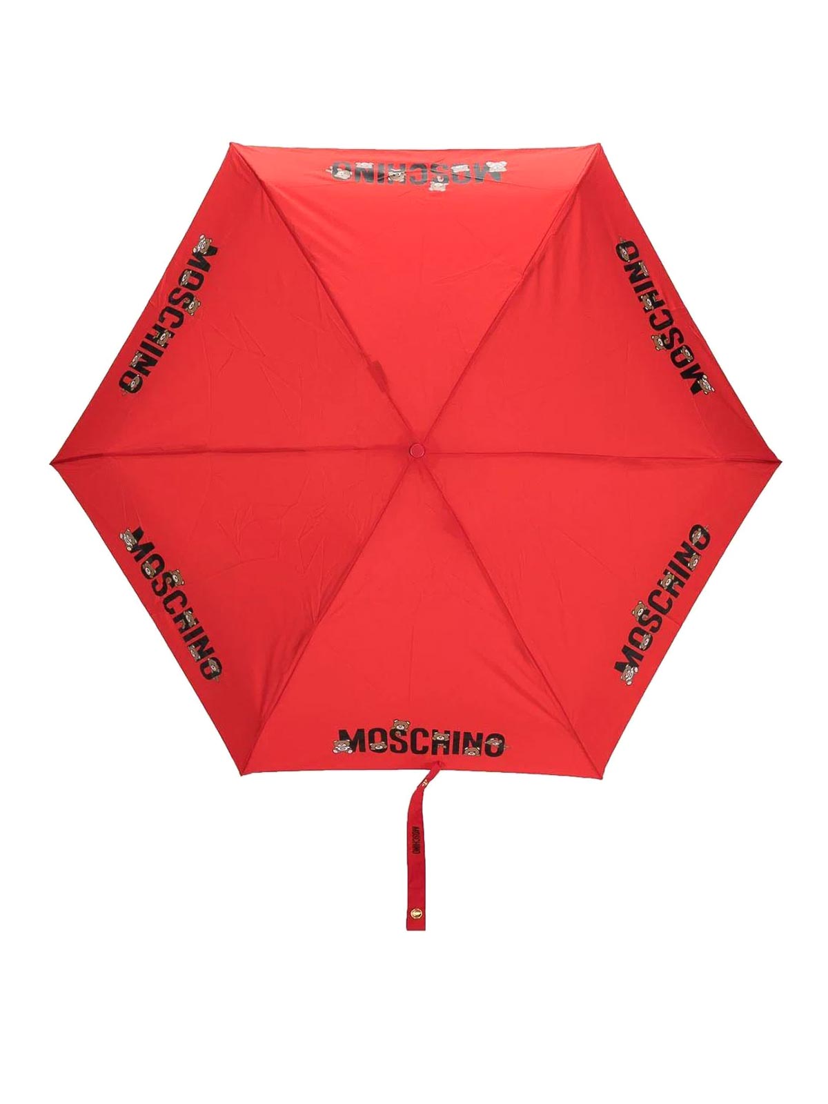 Shop Moschino Paragua - Rojo In Red