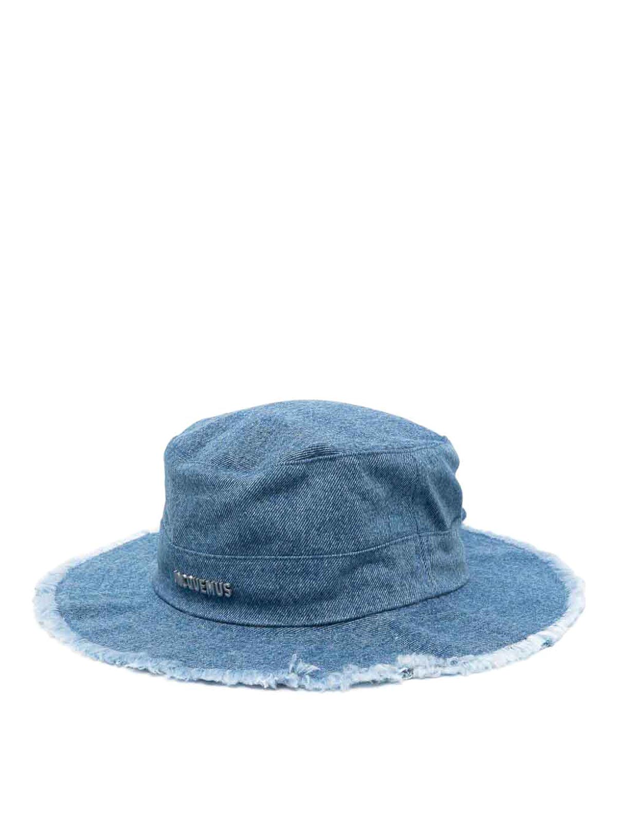 Shop Jacquemus Le Bob Artichaut Hat In Blue