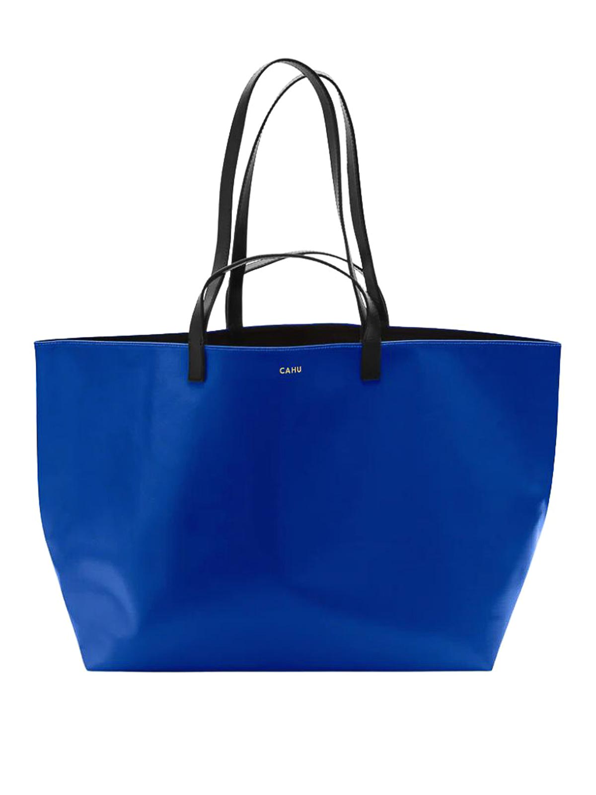 Shop Cahu Tote Bag In Blue