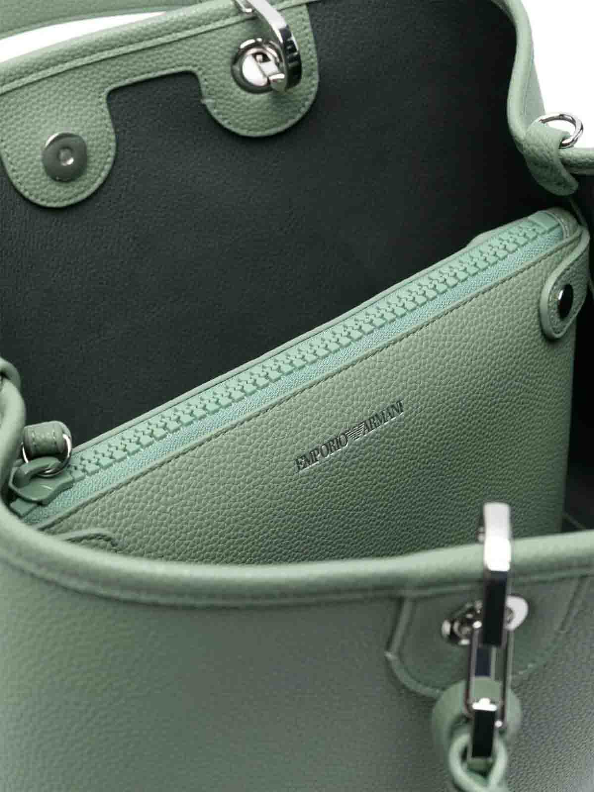 Shop Emporio Armani Shopping Bag In Green
