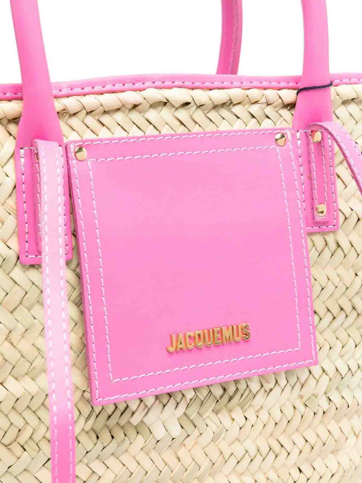 Shop Jacquemus Le Petit Panier Soli Bag In Pink