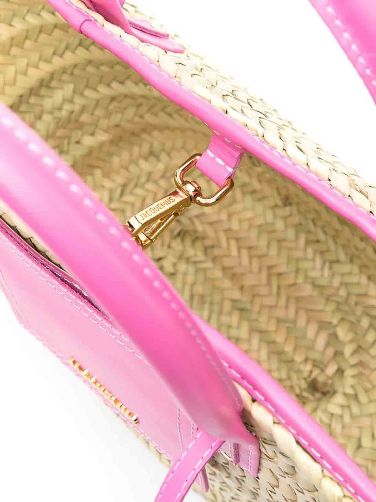 Shop Jacquemus Le Petit Panier Soli Bag In Pink