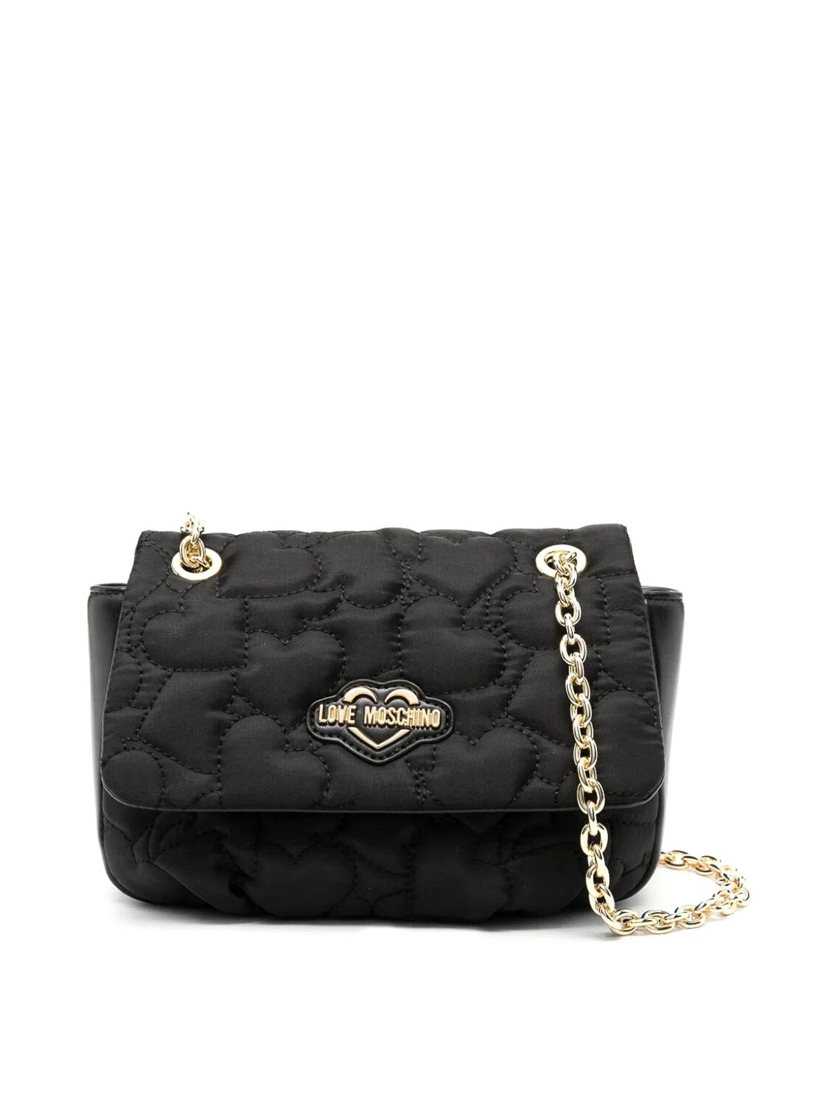 Shop Love Moschino Shoulder Bag In Black