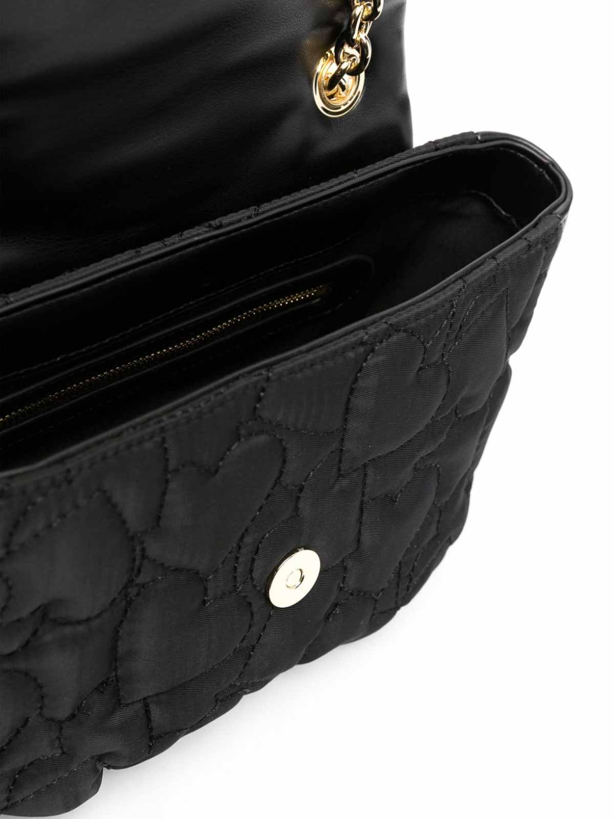Shop Love Moschino Shoulder Bag In Black