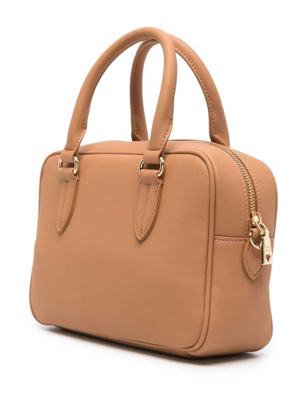 Shop Love Moschino Shoulder Bag In Brown