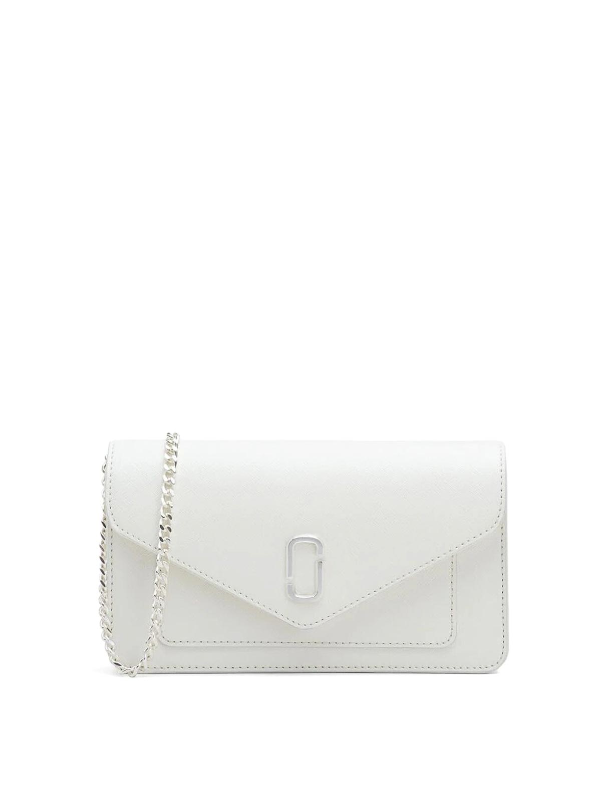 Shop Marc Jacobs The Longshot Chain Wallet In White