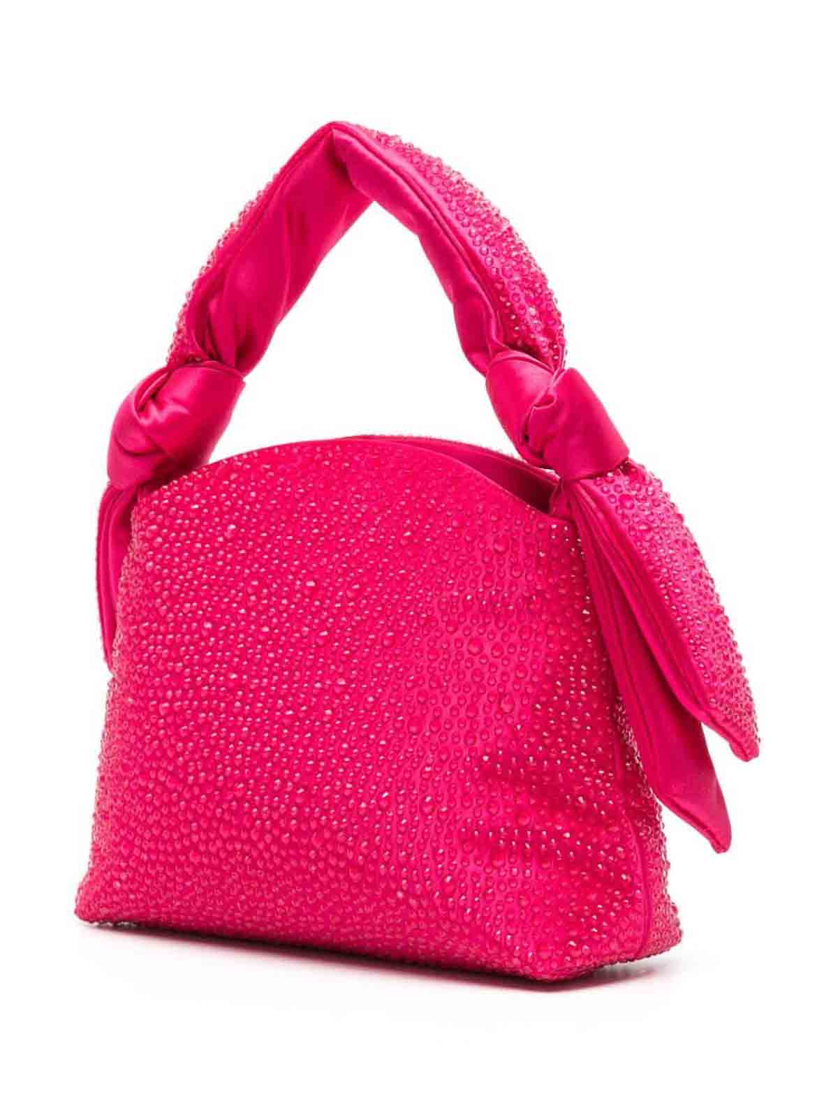 Shop Pinko Knots Mini Pouch In Pink
